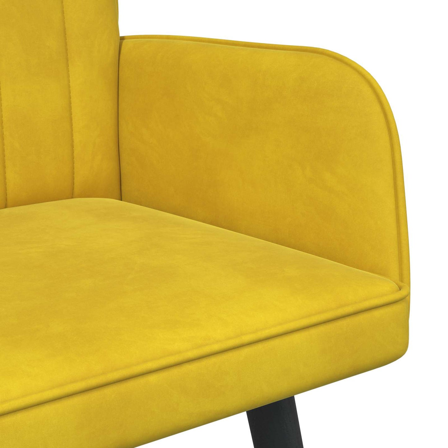 vidaXL Διθέσιος Καναπές Κίτρινο 115 x 61 x 87 εκ. Βελούδο