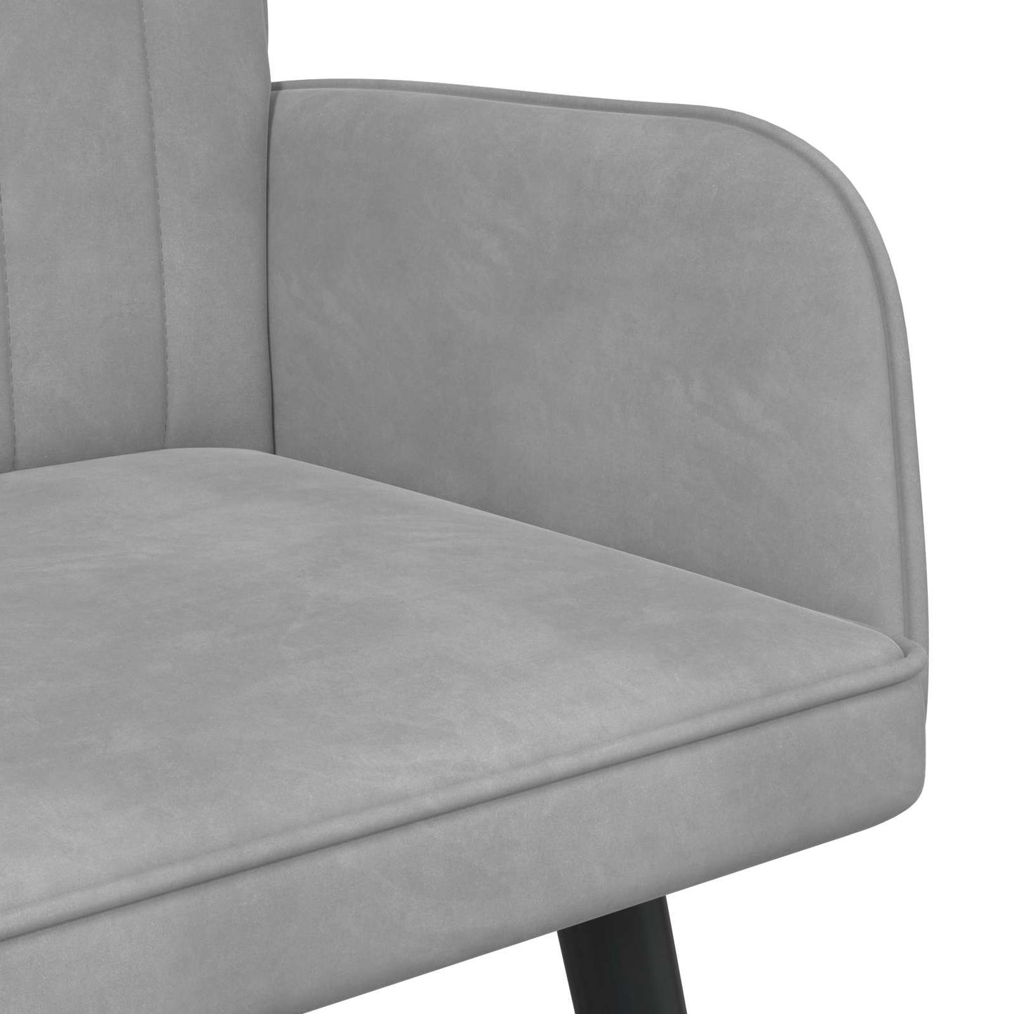 vidaXL Διθέσιος Καναπές Ανοιχτό γκρι 115 x 61 x 87 εκ. Βελούδο