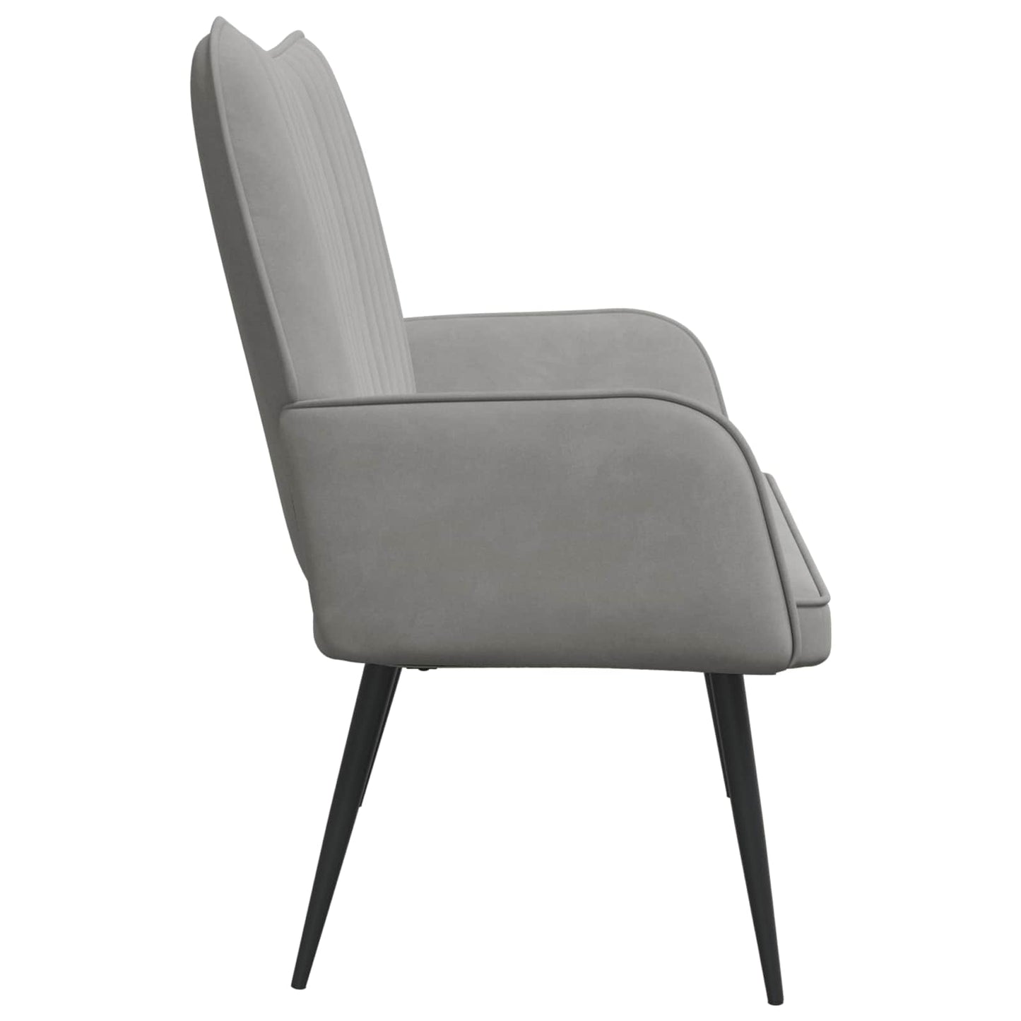vidaXL Διθέσιος Καναπές Ανοιχτό γκρι 115 x 61 x 87 εκ. Βελούδο