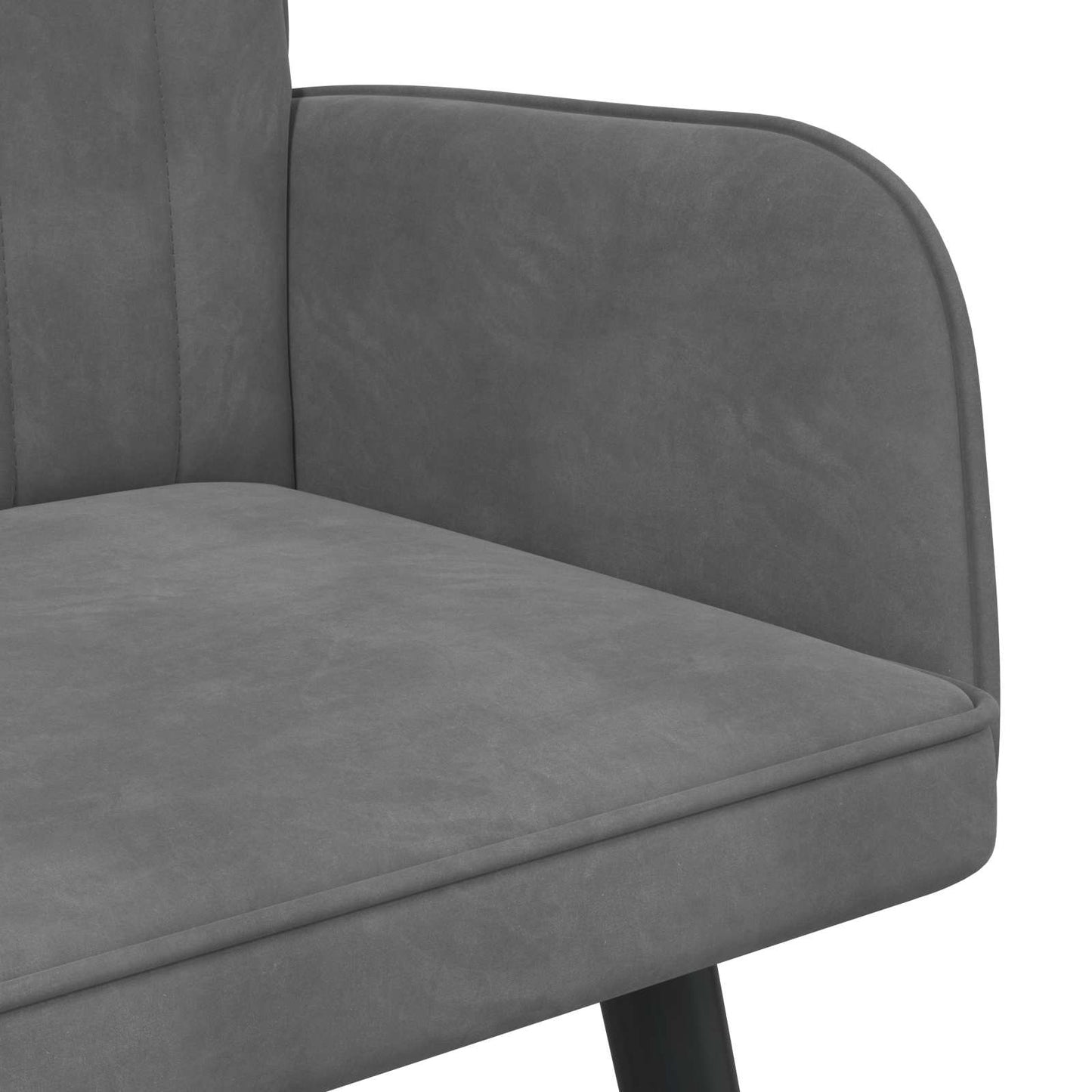 vidaXL Διθέσιος Καναπές Σκούρο Γκρι 115 x 61 x 87 εκ. Βελούδο