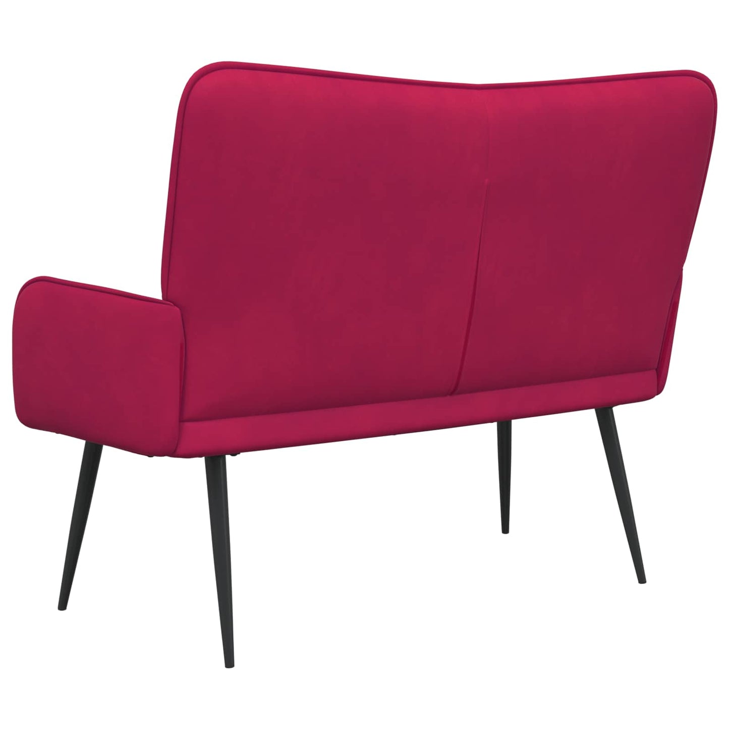 vidaXL Διθέσιος Καναπές Μπορντό 115 x 61 x 87 εκ. Βελούδο