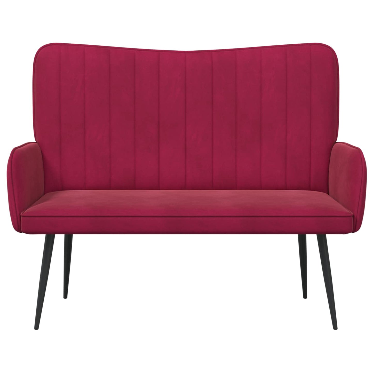vidaXL Διθέσιος Καναπές Μπορντό 115 x 61 x 87 εκ. Βελούδο