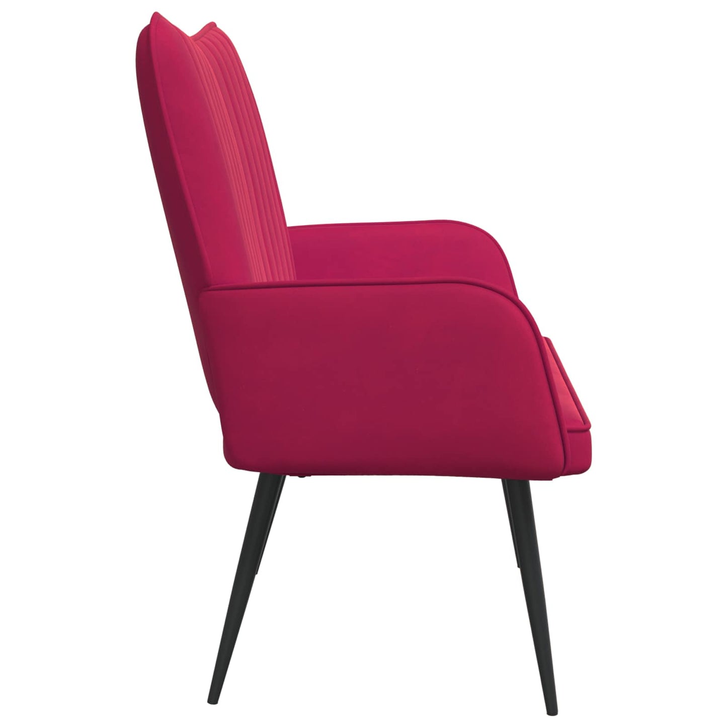 vidaXL Διθέσιος Καναπές Μπορντό 115 x 61 x 87 εκ. Βελούδο