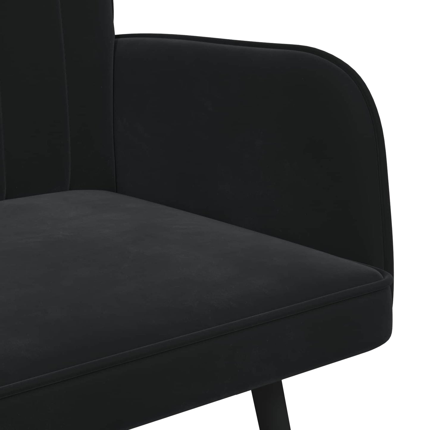 vidaXL Διθέσιος Καναπές Μαύρο 115 x 61 x 87 εκ. Βελούδο