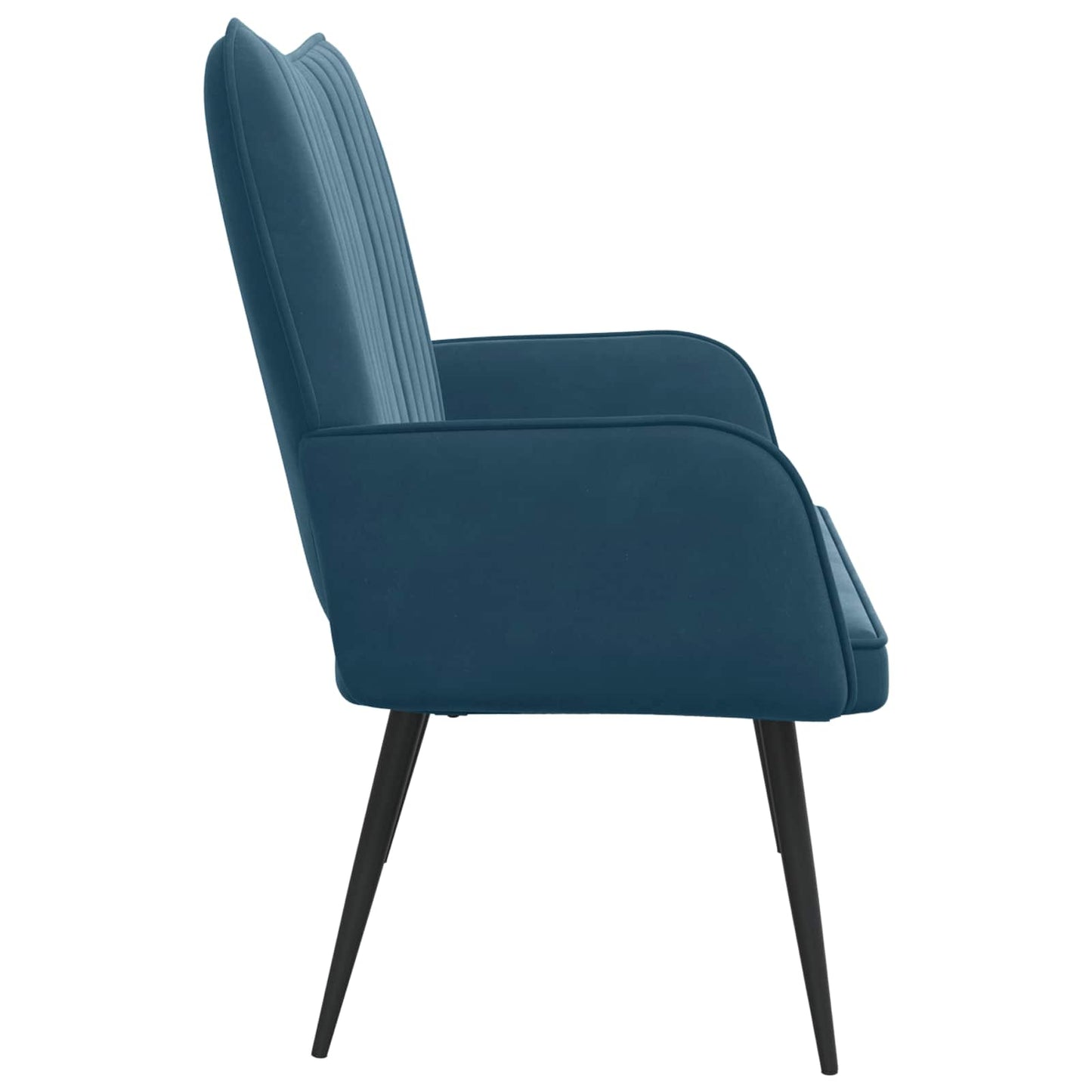 vidaXL Καναπές 2 ατόμων Μπλε 115 x 61 x 87 εκ. Βελούδο