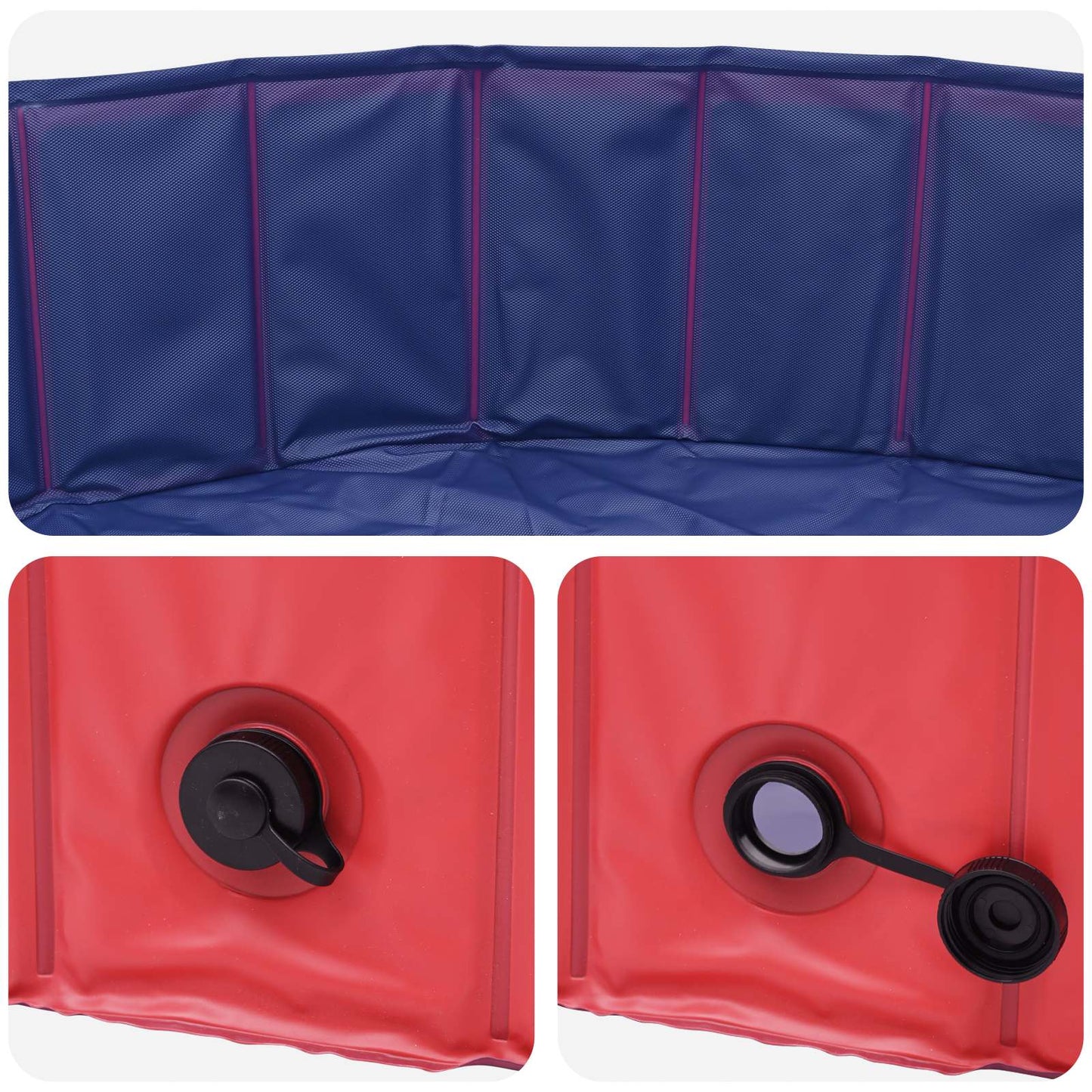 vidaXL Πισίνα για Παιδιά Ø200 x 30 cm Γύρος για Παιδί για Κόκκινο