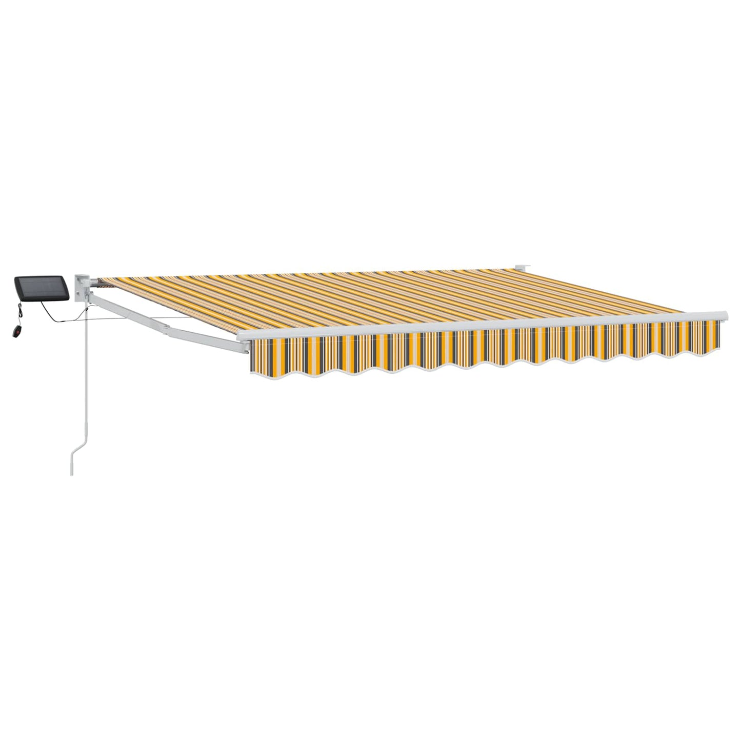 vidaXL Χειροκίνητη αναδιπλούμενη τέντα με LED 3,5 x 2,5 μ
