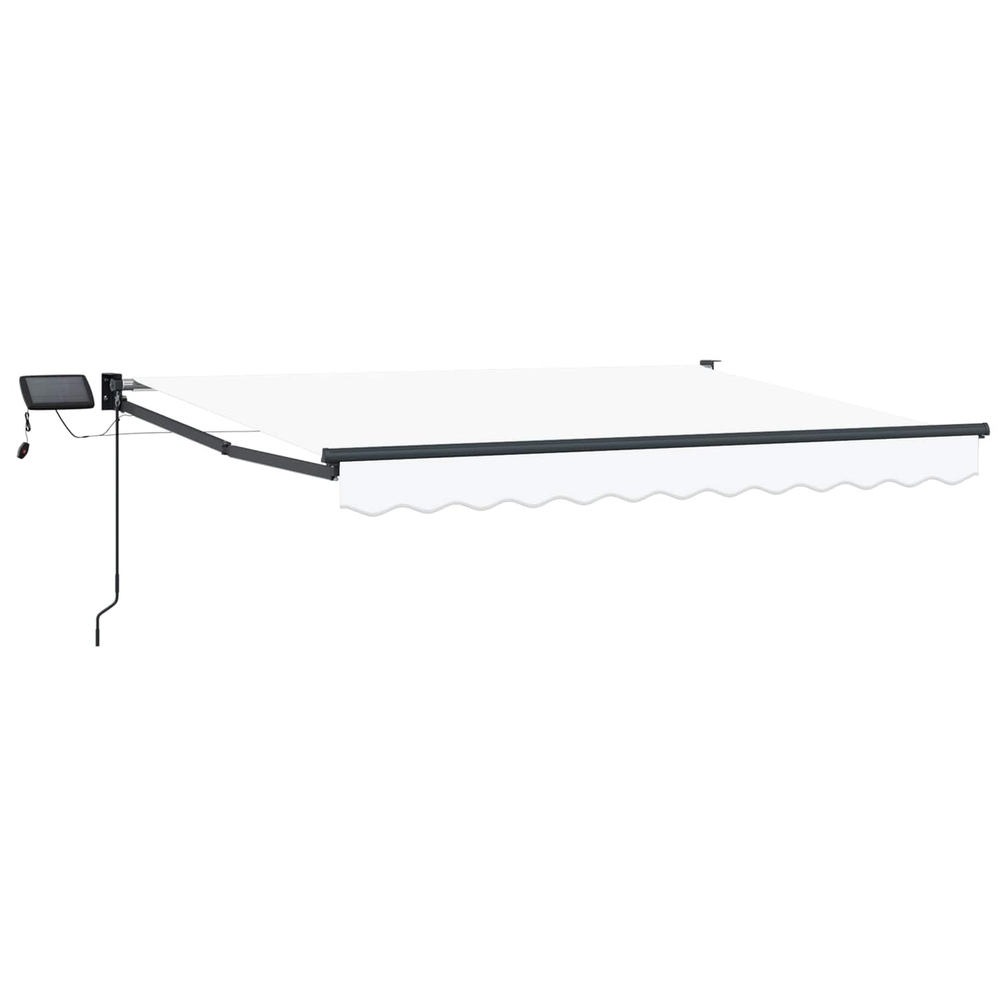 vidaXL Χειροκίνητη αναδιπλούμενη τέντα με LED 3,5 x 2 m