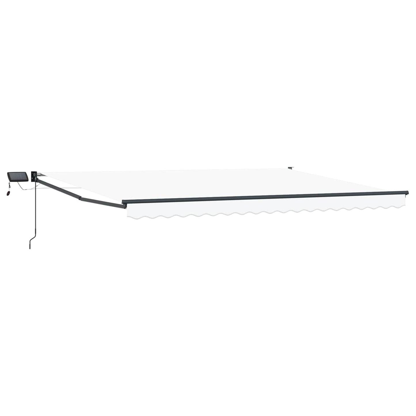 vidaXL Χειροκίνητη αναδιπλούμενη τέντα με LED 4 x 3 μ