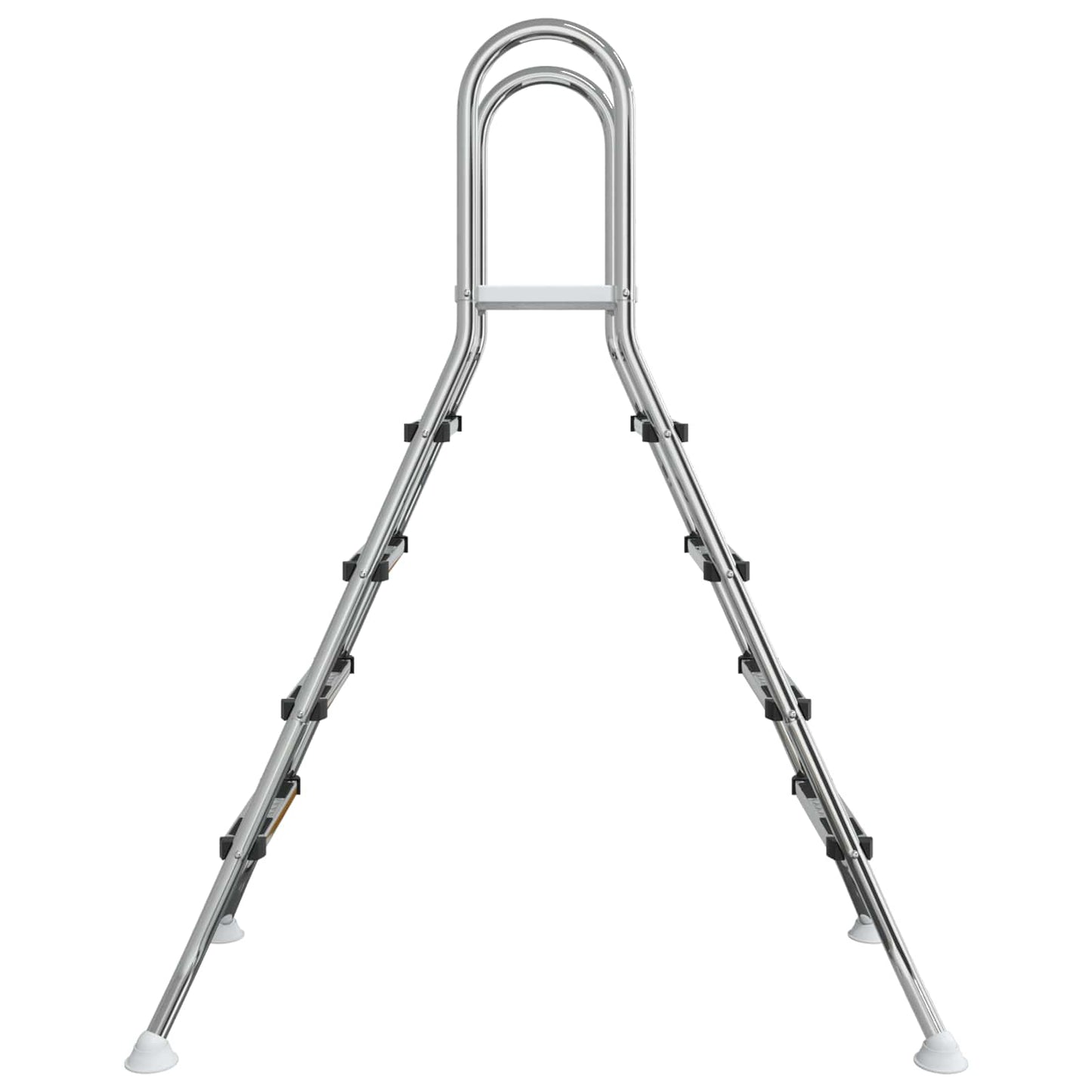 vidaXL Σκάλα πισίνας πάνω από το έδαφος 195 x 150 cm 4-Βήμα