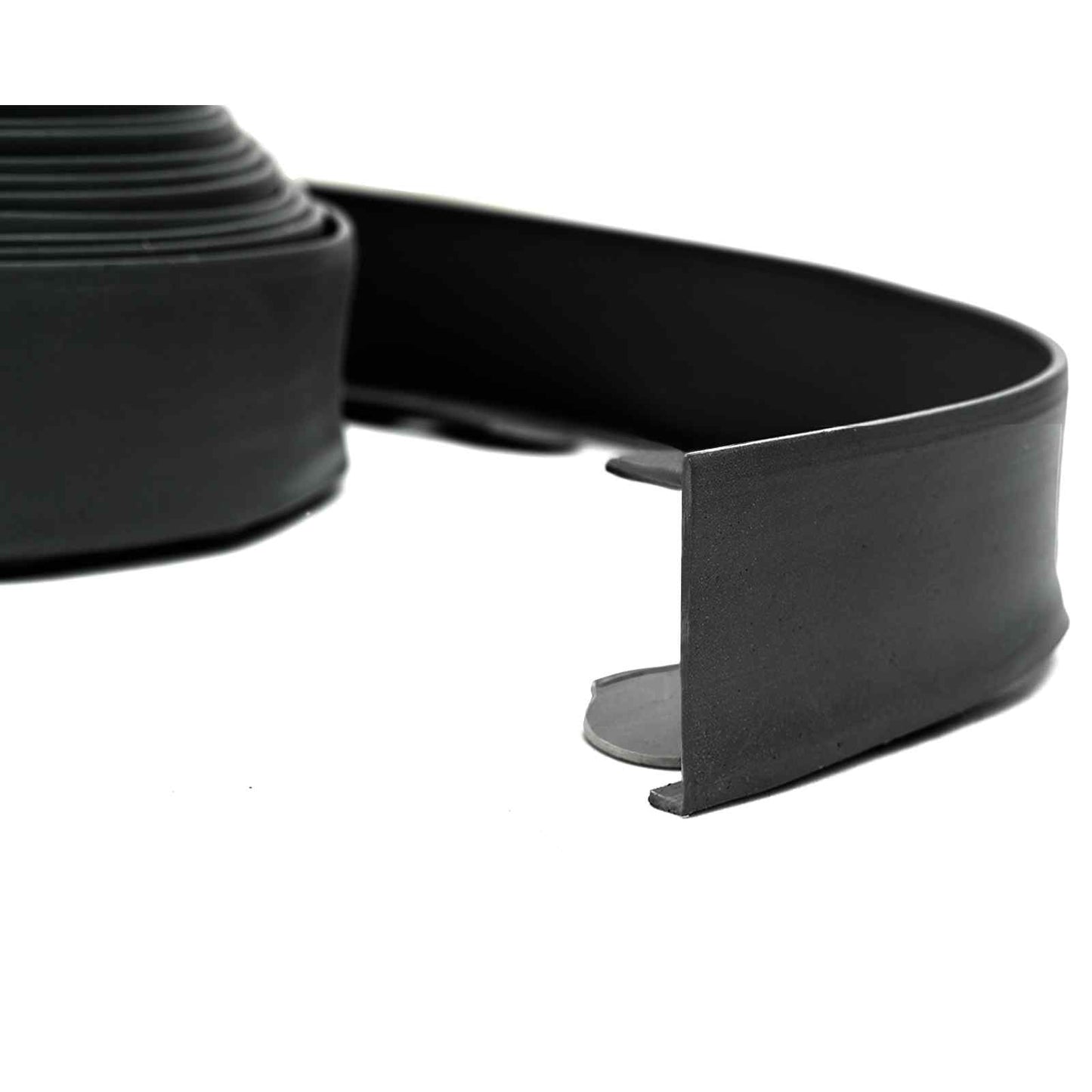 vidaXL Περιγράμματα γκαζόν Μαύρο 4000 x 4 x 5 εκ Πλαστικό