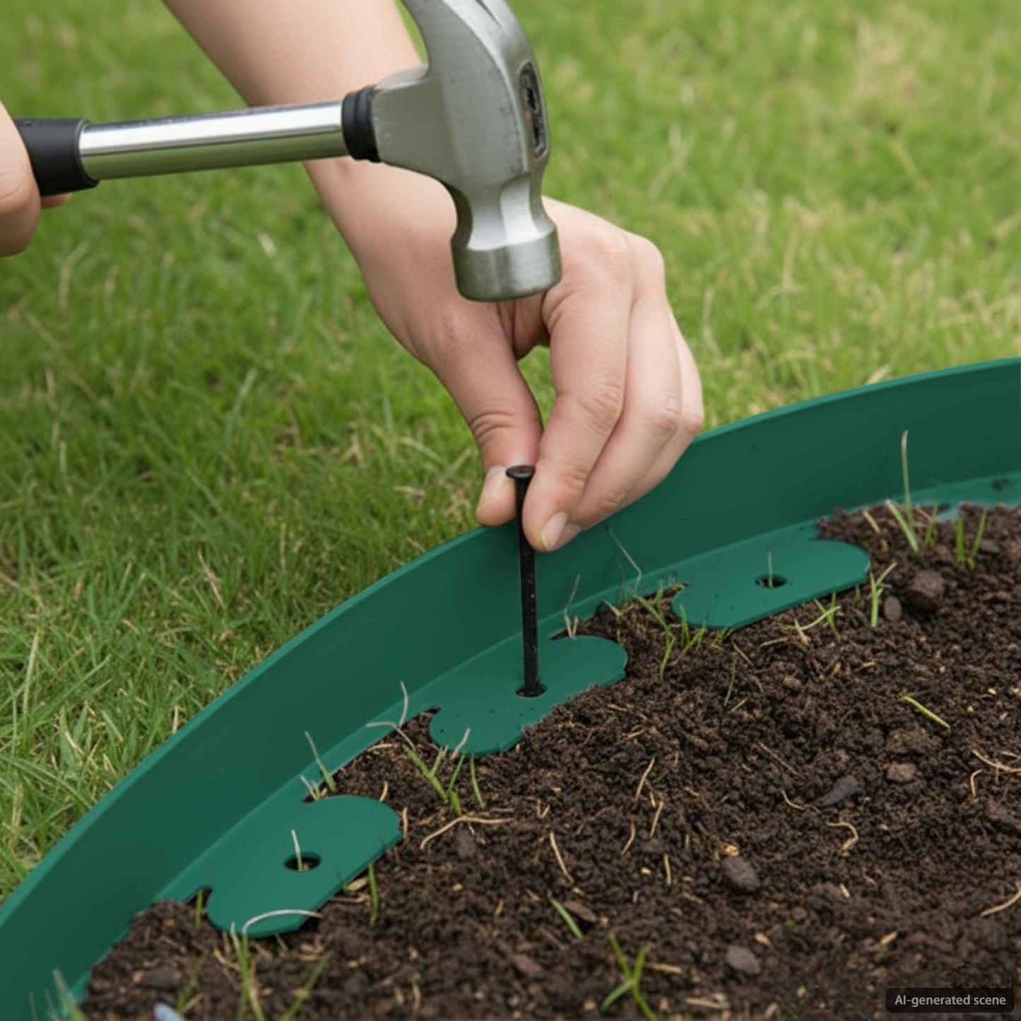 vidaXL Περιγράμματα γκαζόν Πράσινο 4000 x 4 x 5 εκ Πλαστικό