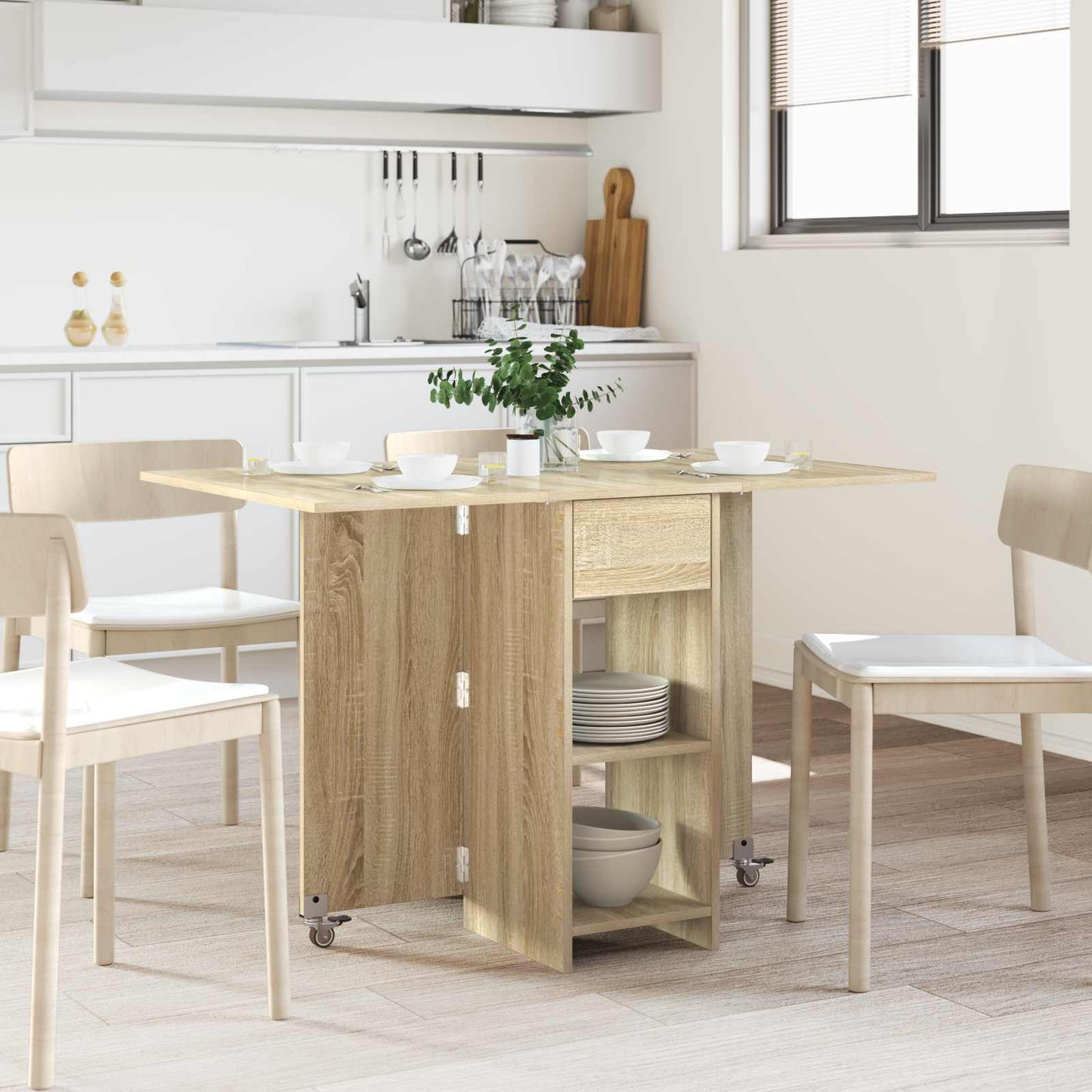 vidaXL Τραπέζι φαγητού 115 x 70 x 75 εκ. Επεξεργασμένο Ξύλο
