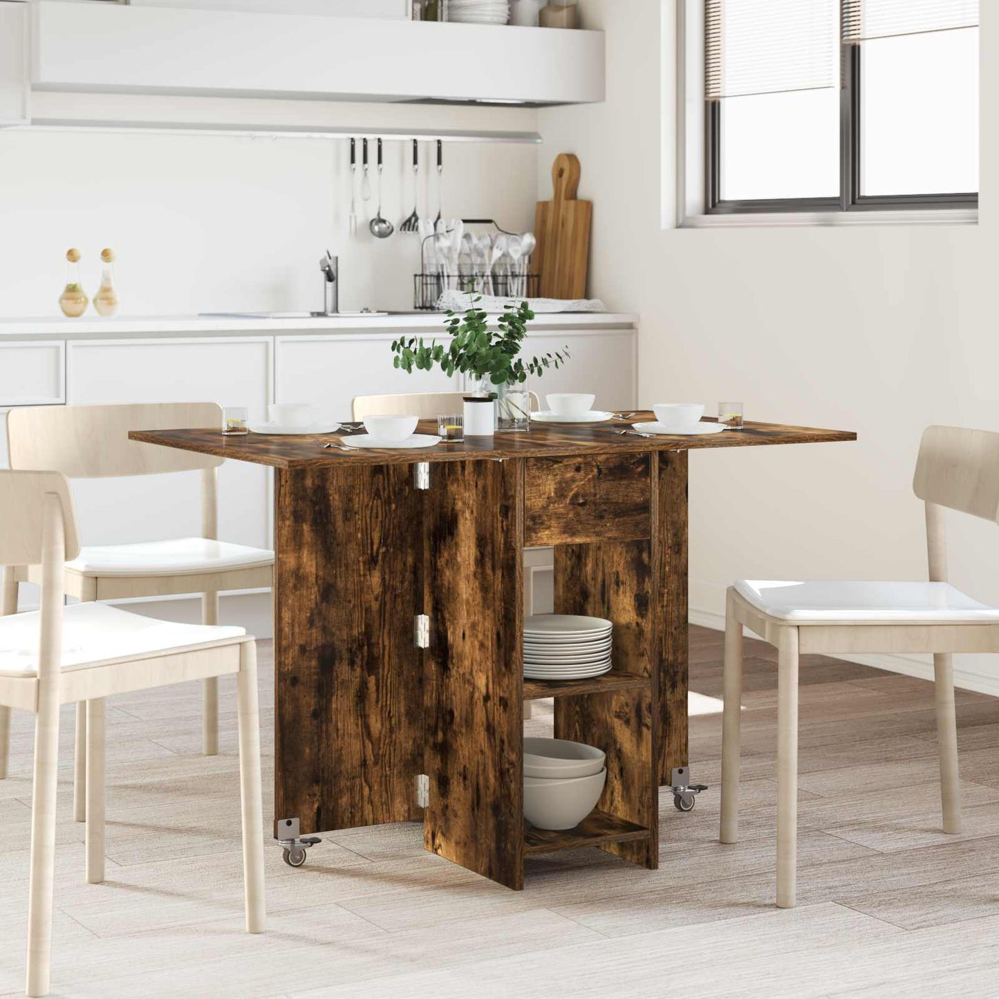 vidaXL Τραπέζι φαγητού 115 x 70 x 75 εκ. Επεξεργασμένο Ξύλο