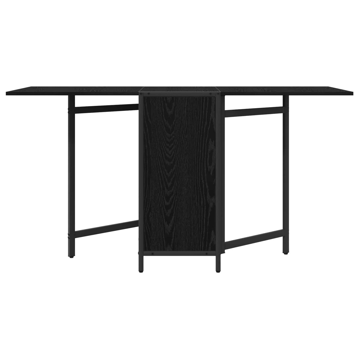 vidaXL Τραπέζι φαγητού 144 x 60 x 75 εκ. Επεξεργασμένο Ξύλο Μαύρη Δρυς