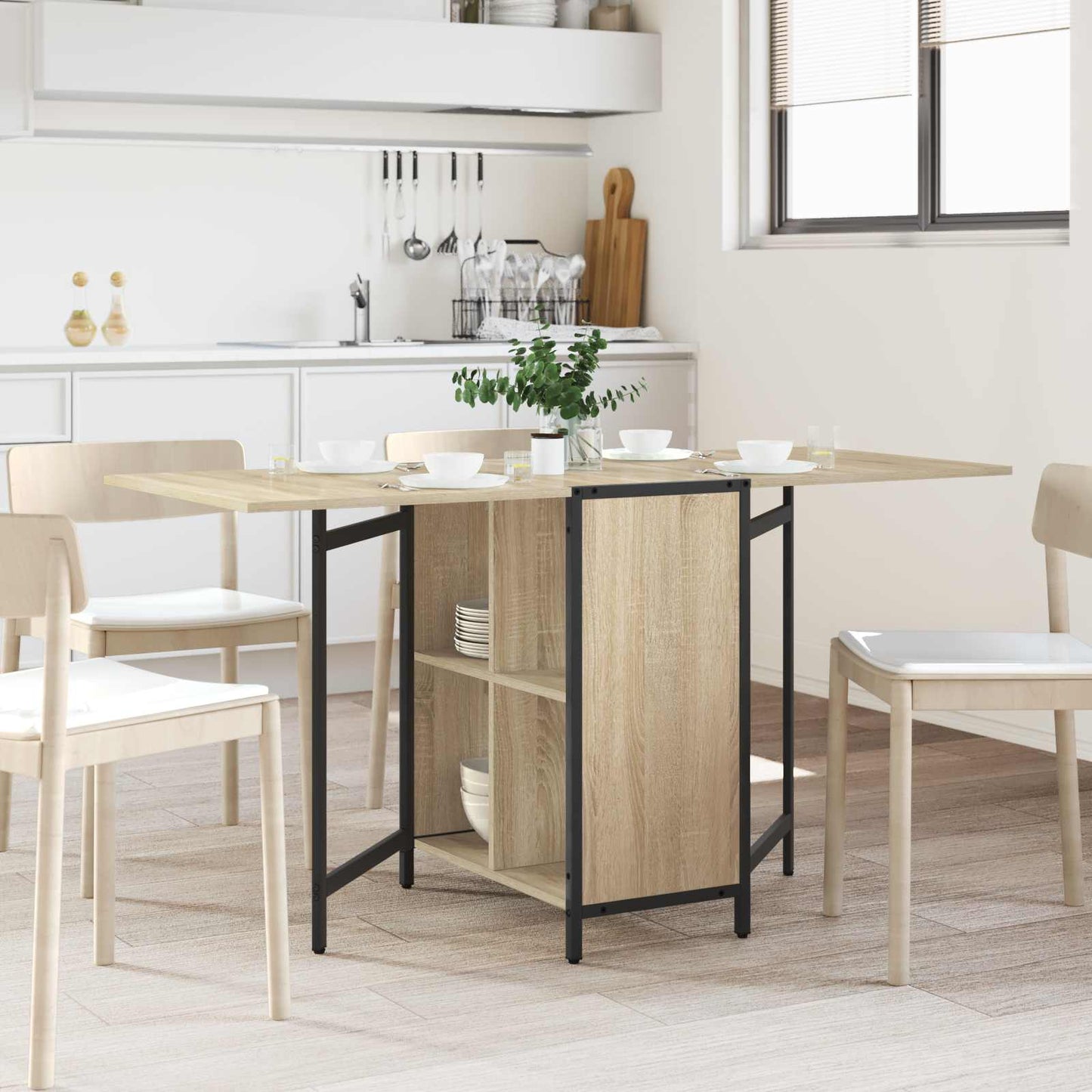 vidaXL Τραπέζι φαγητού 144 x 60 x 75 εκ. Επεξεργασμένο Ξύλο Ορθογώνιος