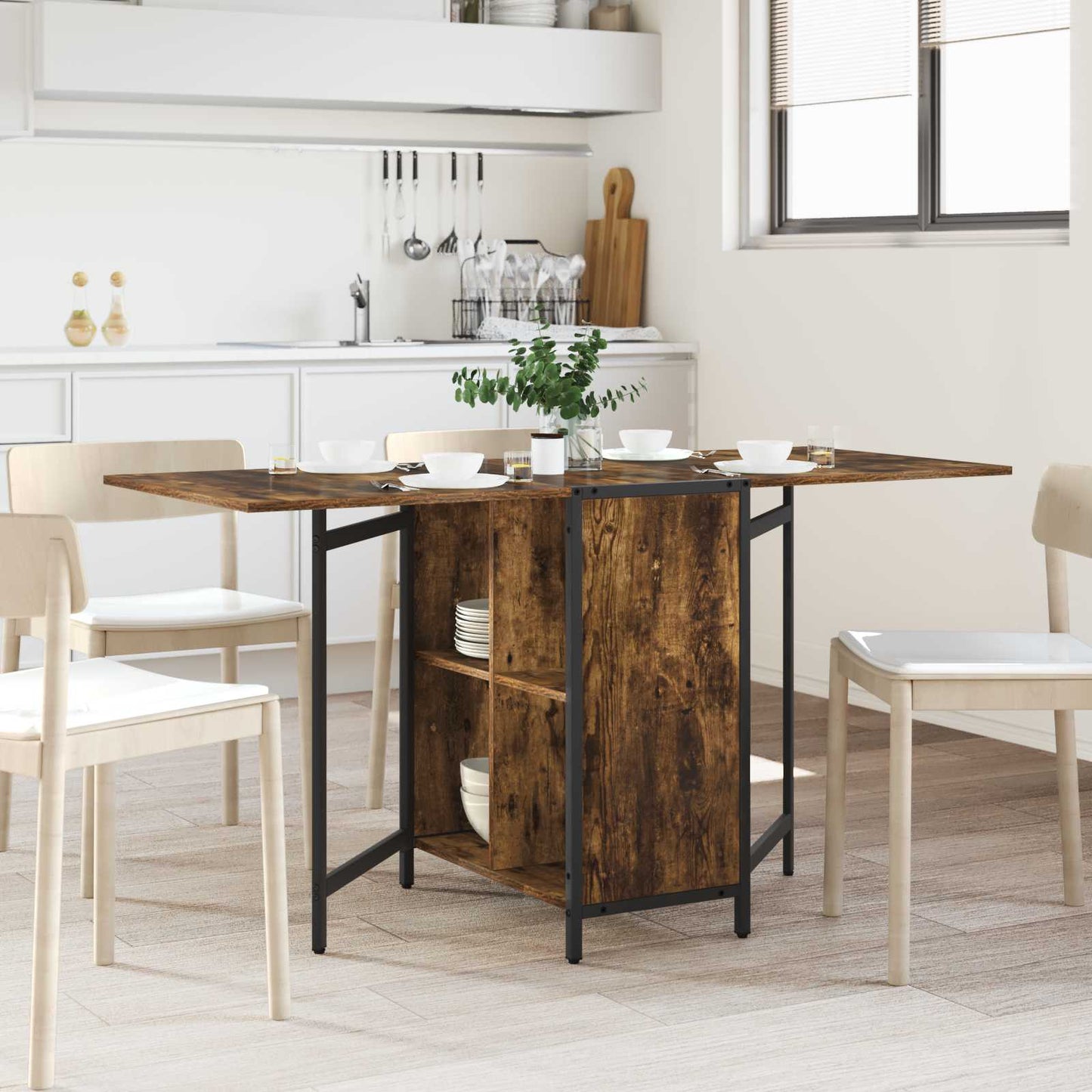vidaXL Τραπέζι φαγητού 144 x 60 x 75 εκ. Επεξεργασμένο Ξύλο Ορθογώνιος