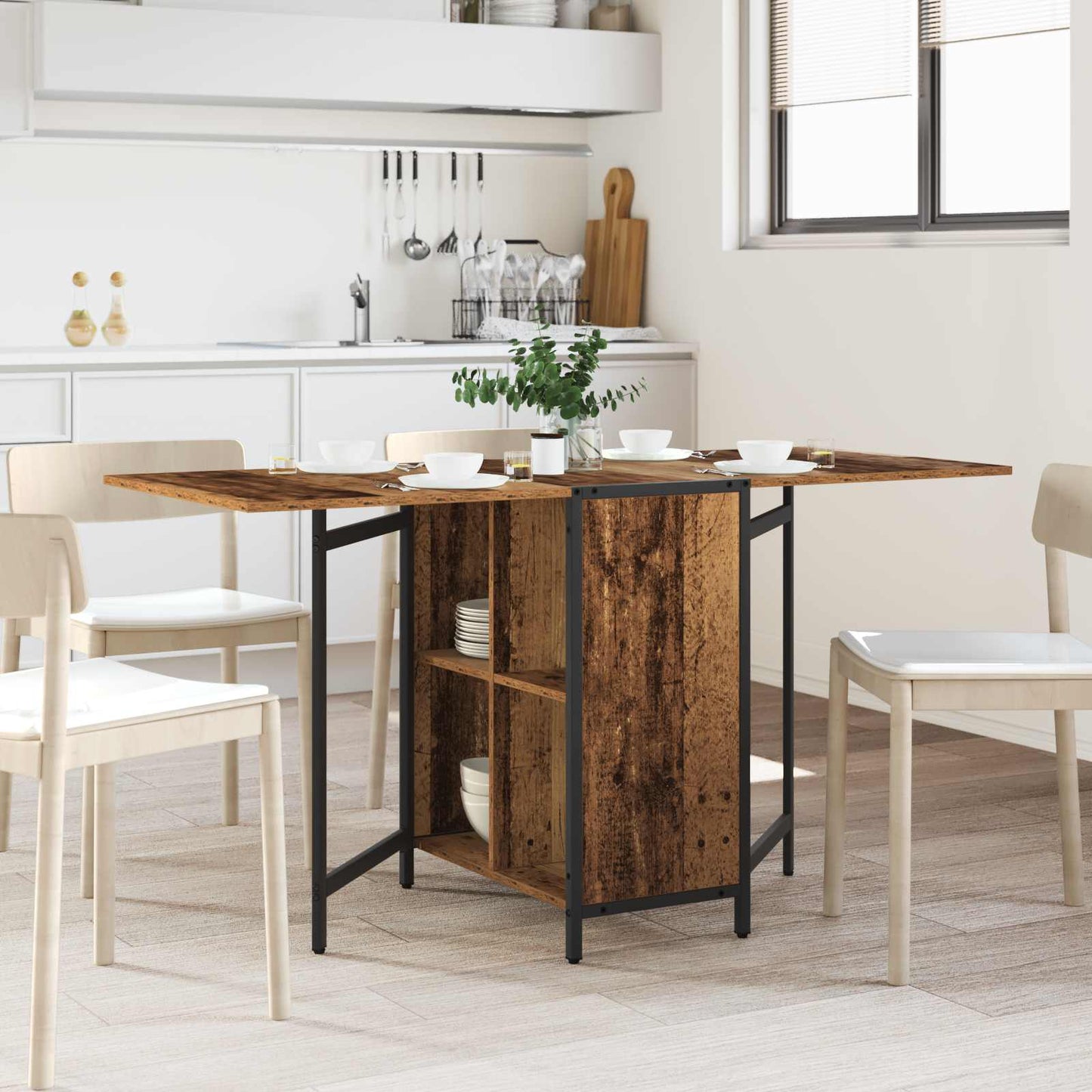 vidaXL Τραπέζι φαγητού 144 x 60 x 75 εκ. Επεξεργασμένο Ξύλο Ορθογώνιος