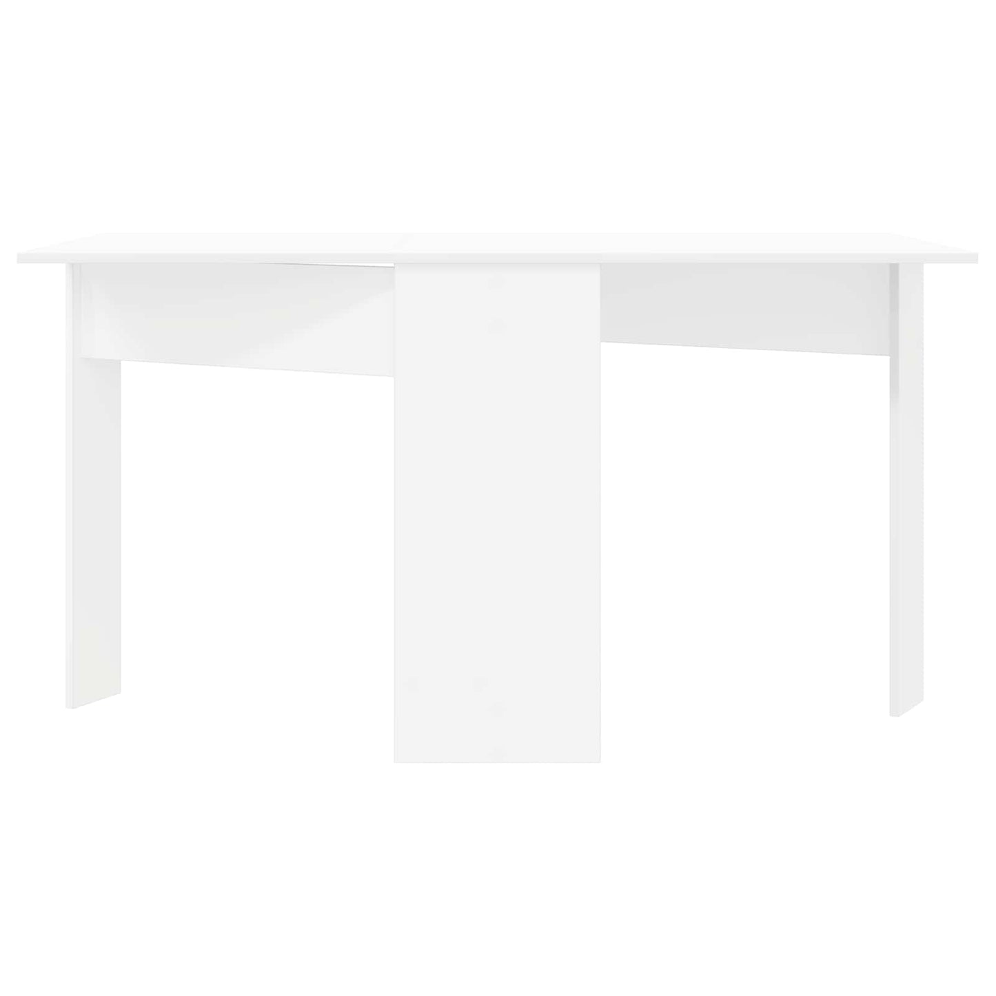 vidaXL Τραπέζι φαγητού 138 x 70 x 73,5 εκ Επεξεργασμένο Ξύλο Λευκό