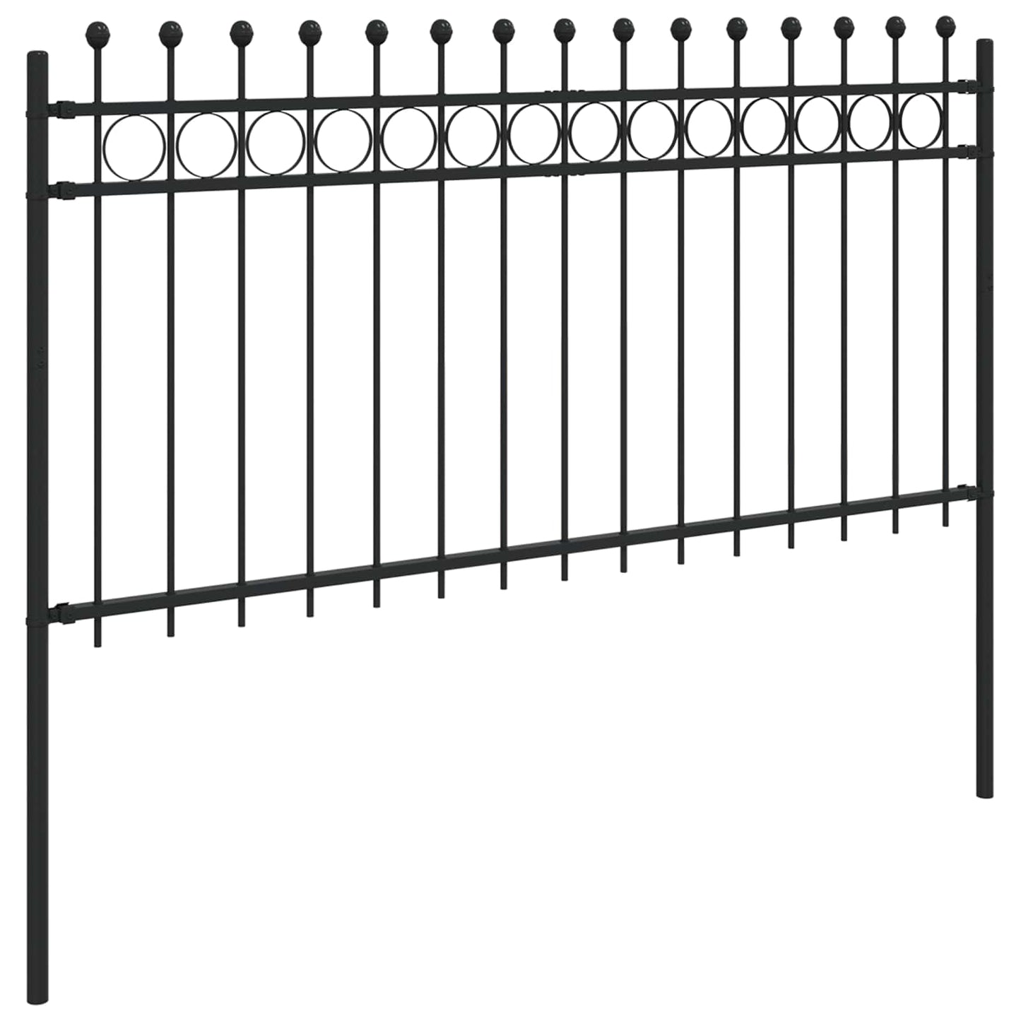 vidaXL Δαχτυλίδι φράχτη Μαύρο 200 x 150 cm