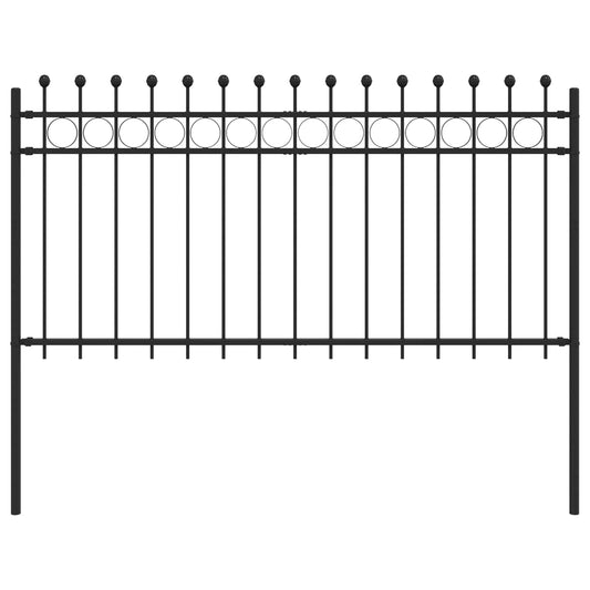 vidaXL Δαχτυλίδι φράχτη Μαύρο 200 x 150 cm