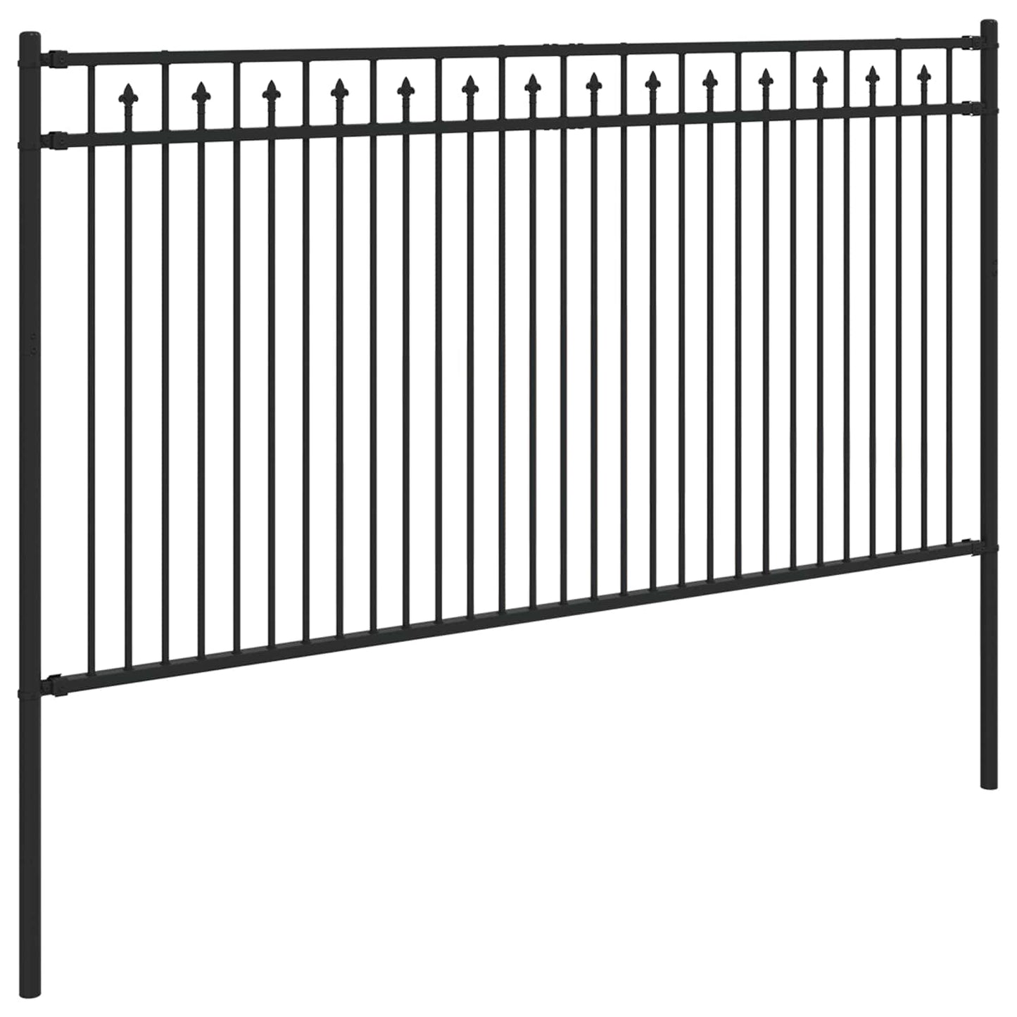 vidaXL Φράχτης με Άκρες BAARLO 200 x 150 cm Μαύρο