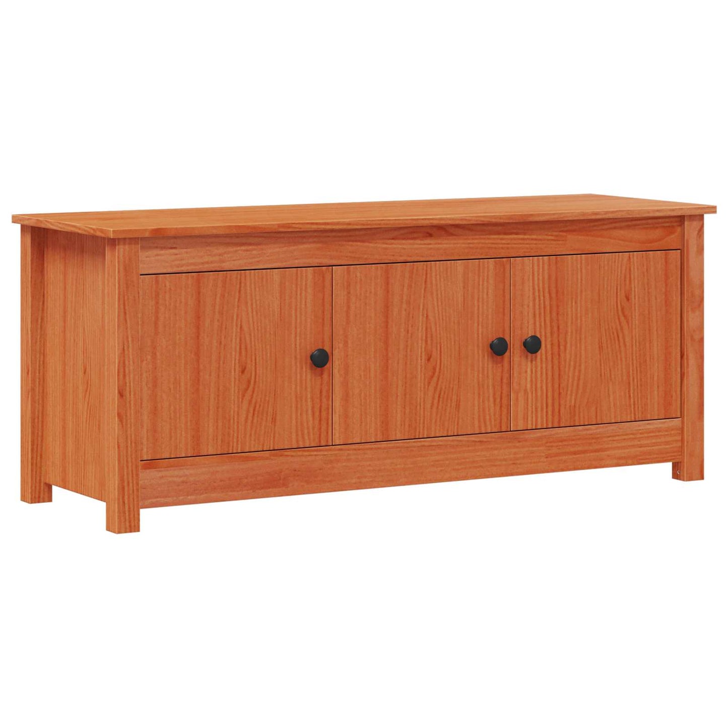 vidaXL Ντουλάπα Παπουτσιών Κερωμένο Καφέ 110 x 38 x 45,5 εκ