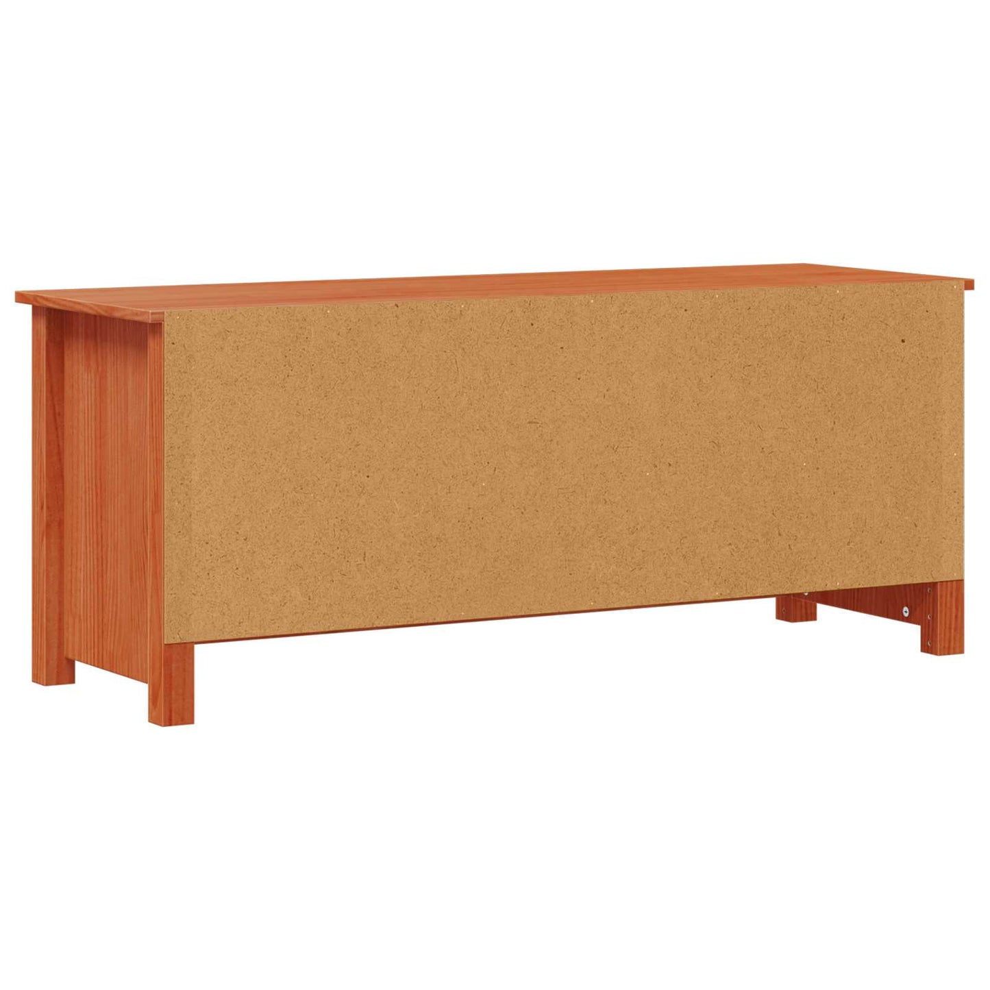 vidaXL Ντουλάπα Παπουτσιών Κερωμένο Καφέ 110 x 38 x 45,5 εκ