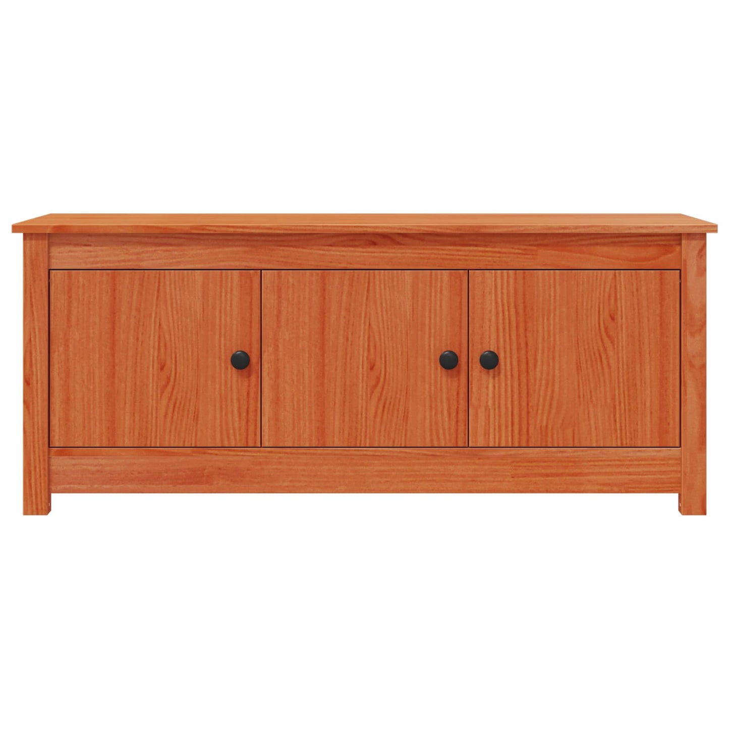 vidaXL Ντουλάπα Παπουτσιών Κερωμένο Καφέ 110 x 38 x 45,5 εκ