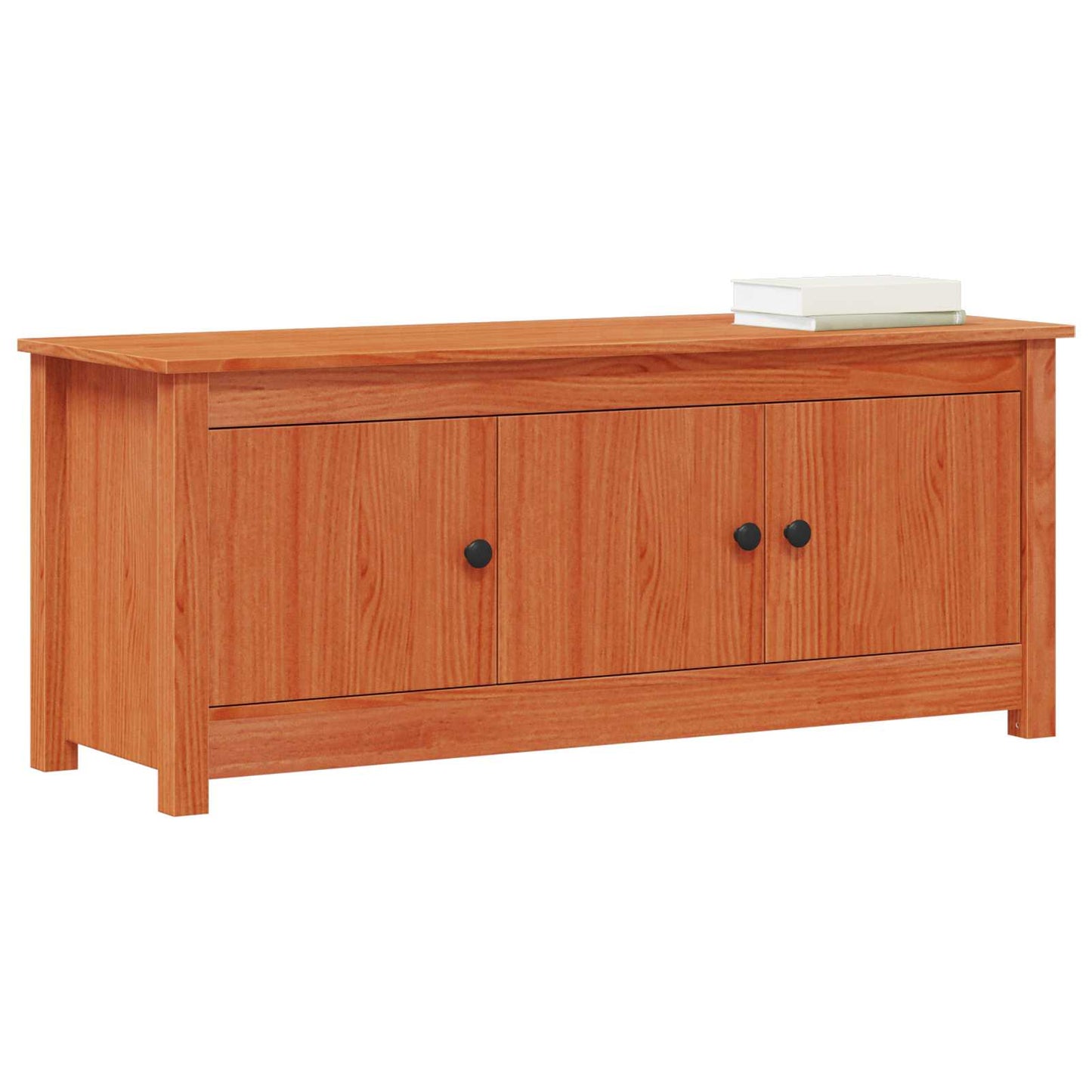 vidaXL Ντουλάπα Παπουτσιών Κερωμένο Καφέ 110 x 38 x 45,5 εκ
