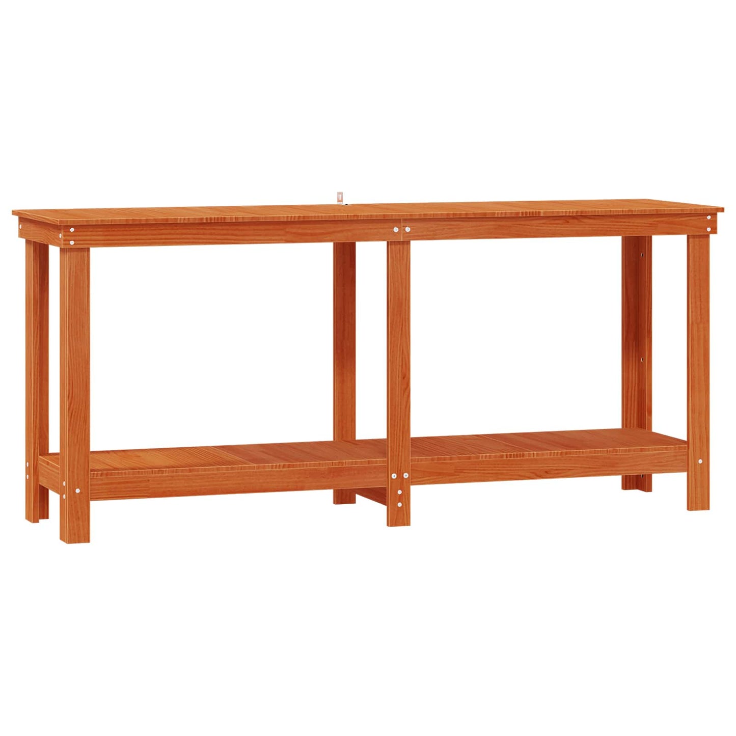 vidaXL Πάγκος εργασίας Κερωμένο Καφέ 180 x 50 x 80 cm Στερεό πεύκο