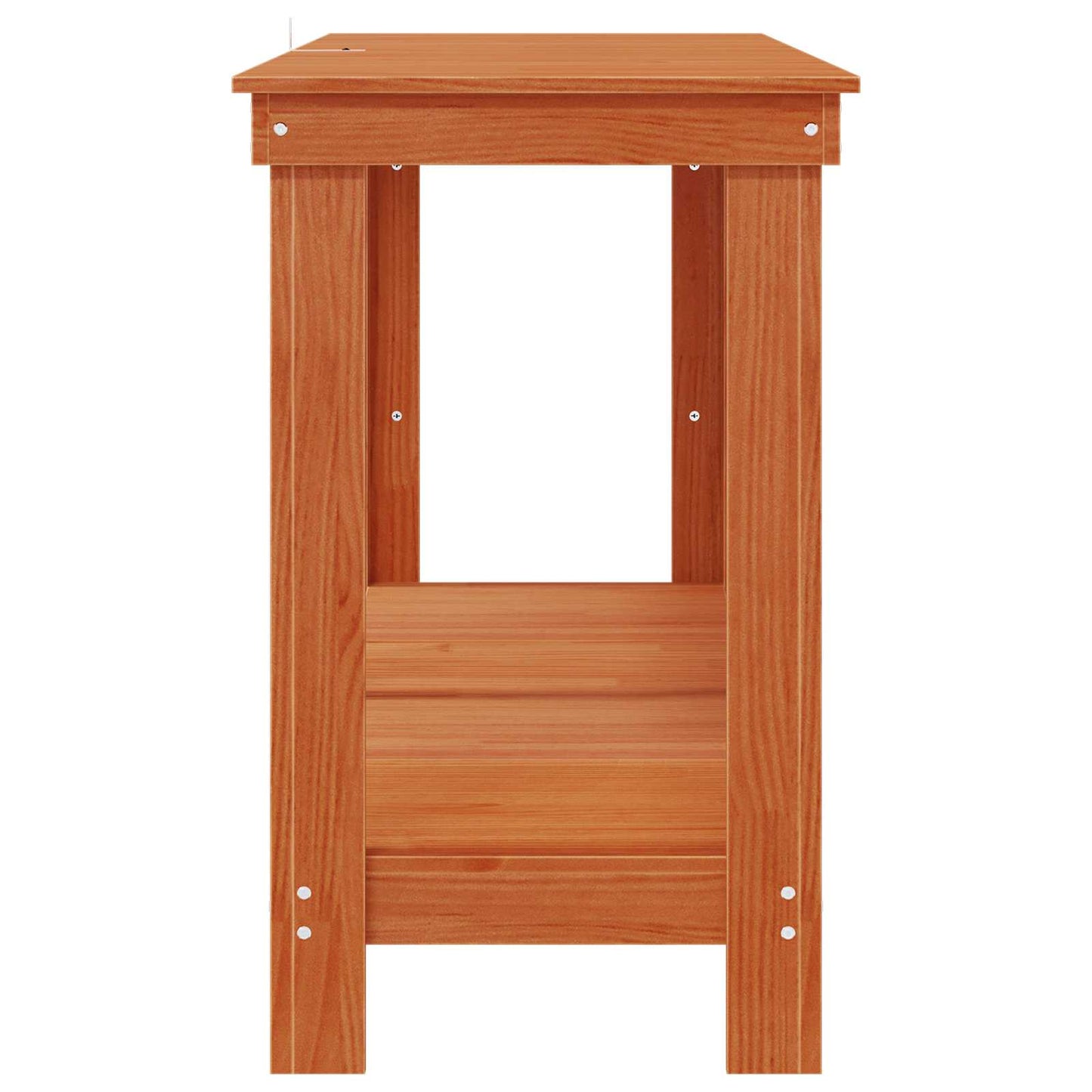 vidaXL Πάγκος εργασίας Κερωμένο Καφέ 180 x 50 x 80 cm Στερεό πεύκο