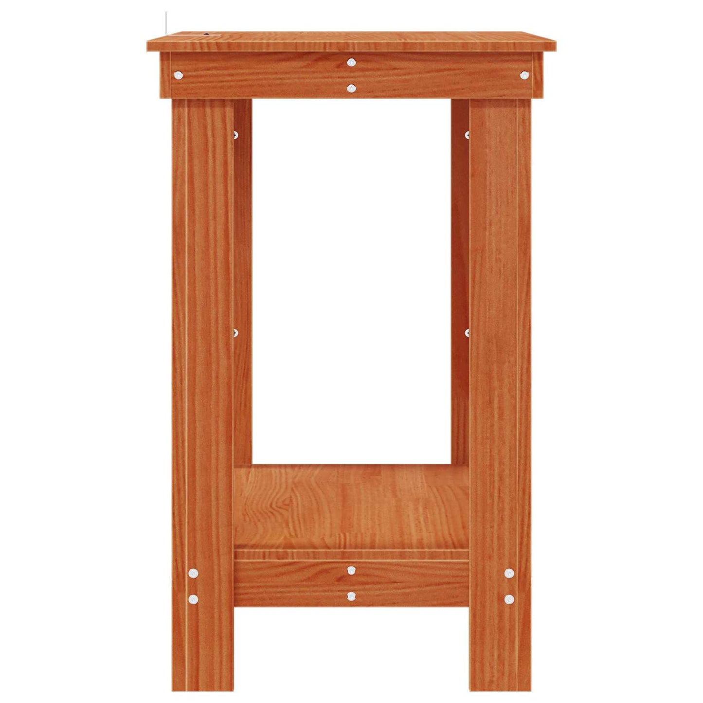 vidaXL Πάγκος εργασίας Κερωμένο Καφέ 80 x 50 x 80 cm Στερεό πεύκο