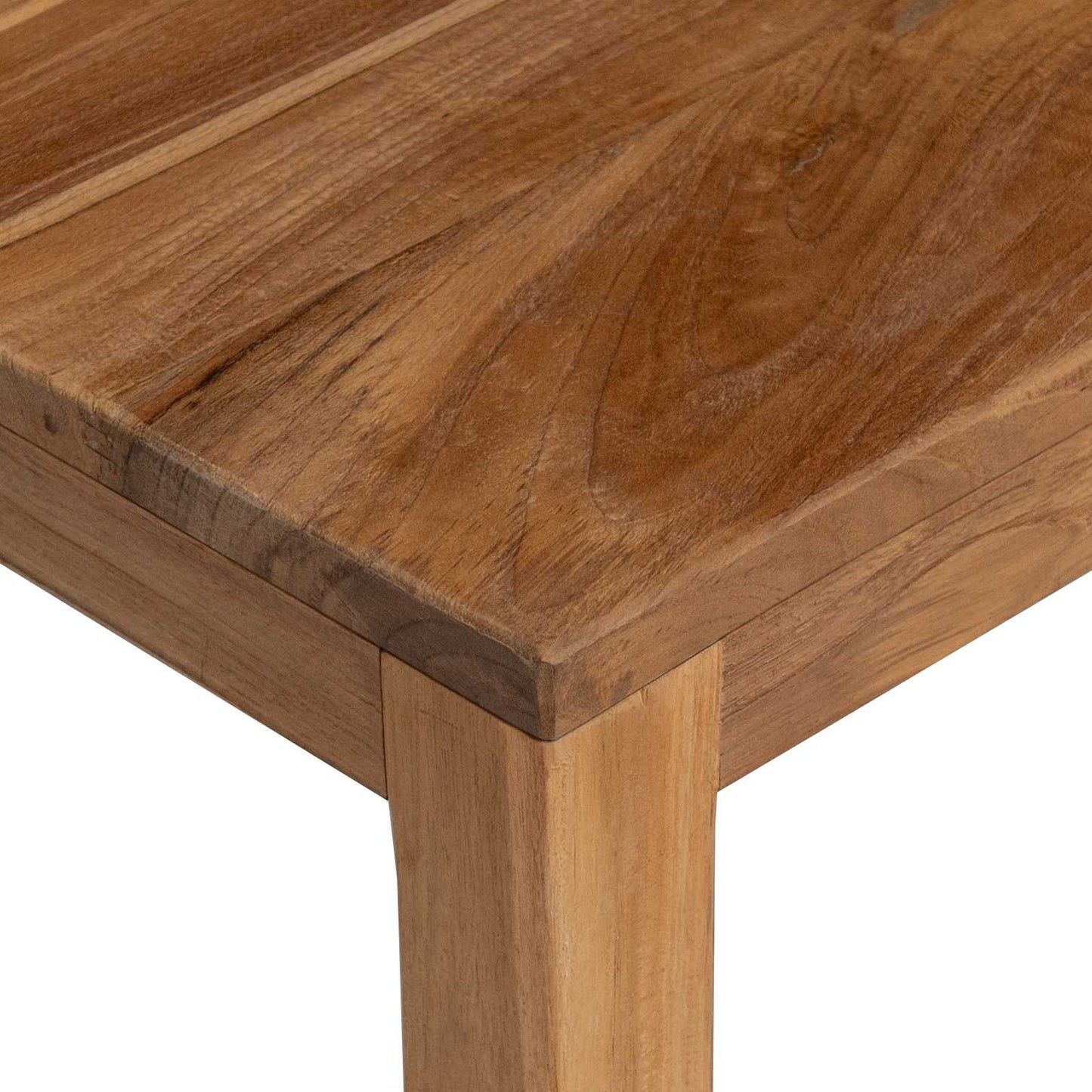 vidaXL Τραπέζι κονσόλας Φυσικό 110 x 35 x 75 cm Στερεό Ξύλο Τίκ