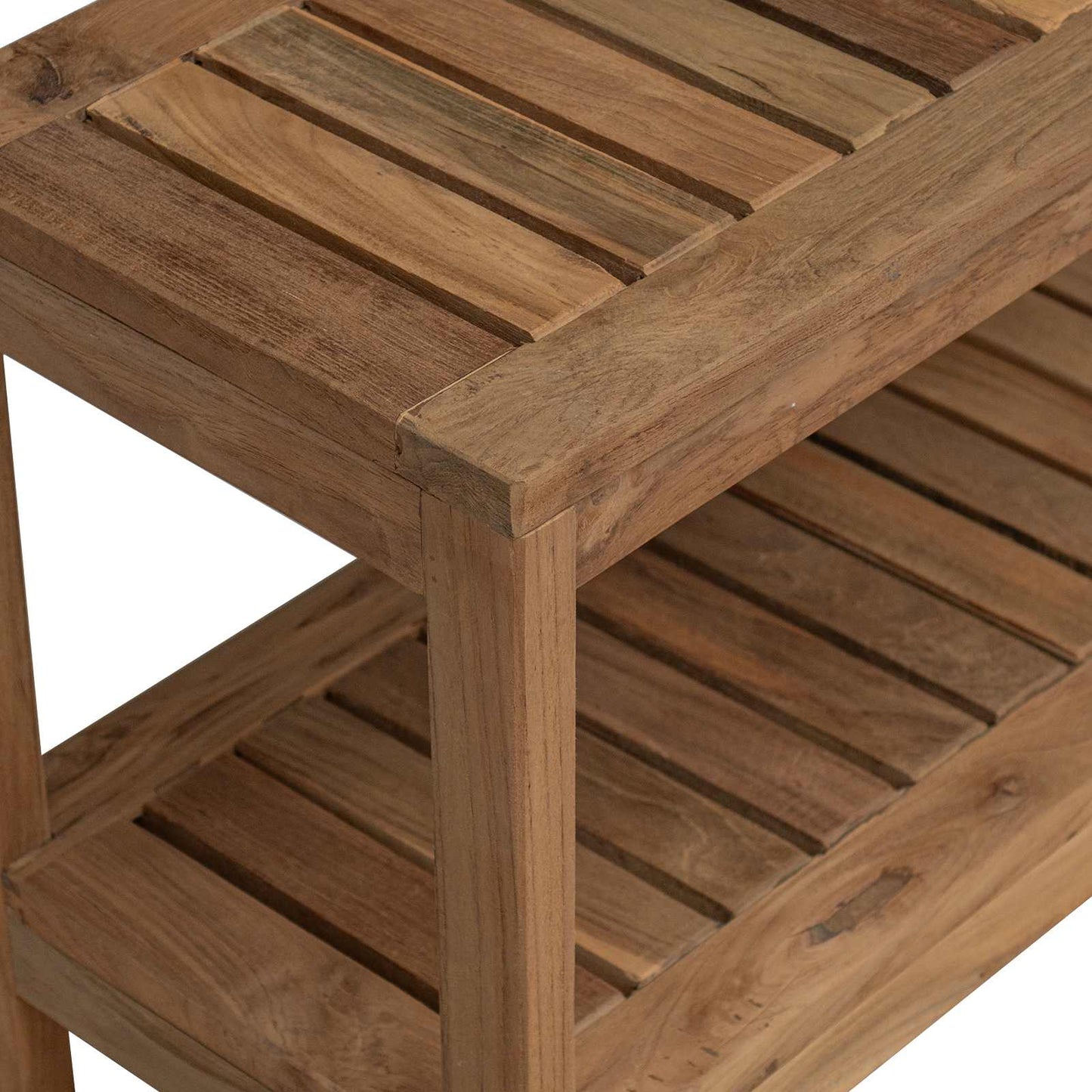 vidaXL Τραπέζι Πλευρικής Μπανιέρας Φυσικό 60 x 30 x 45 cm