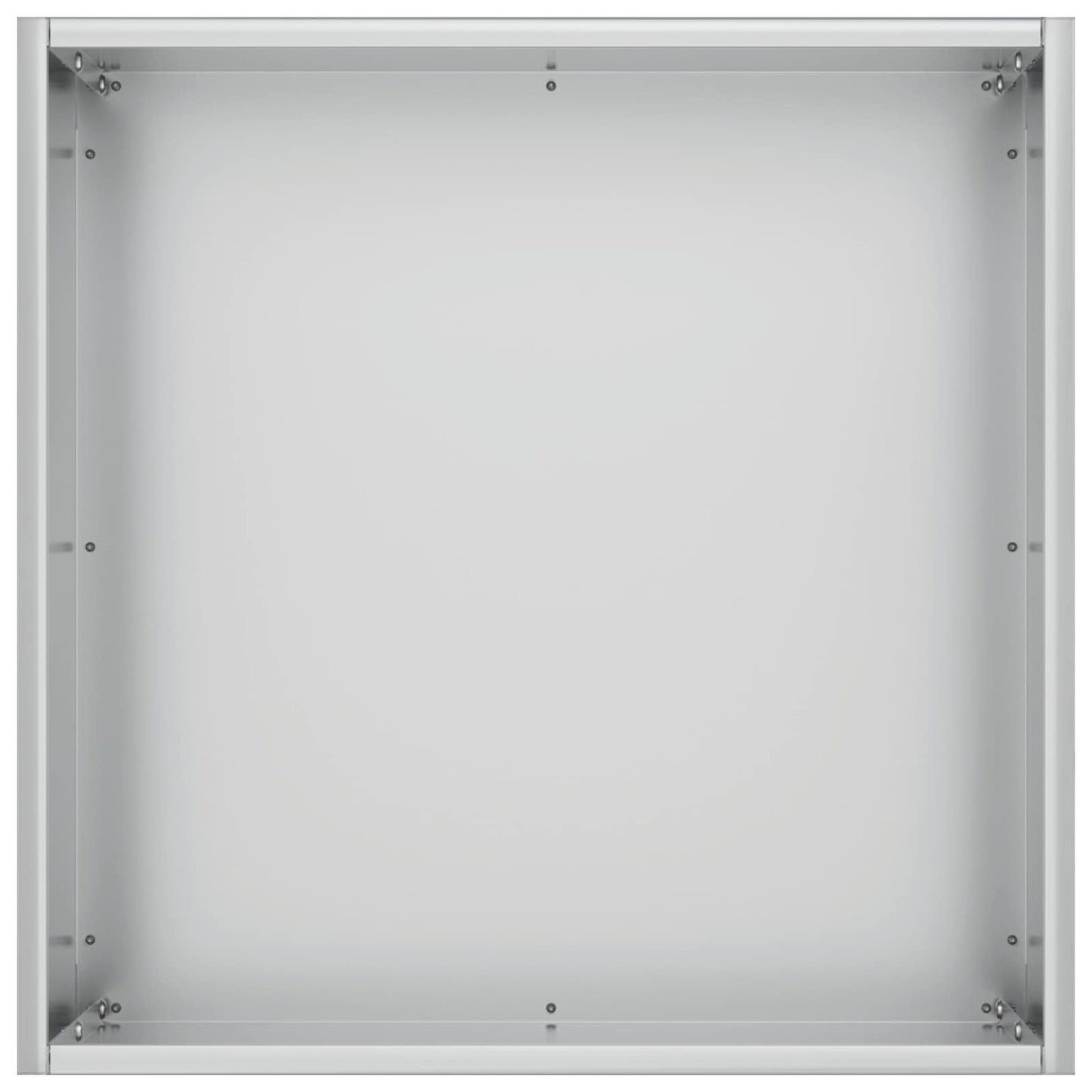 vidaXL Γλάστρα Κήπου Ασημί 25 x 25 x 25 cm Γαλβανισμένος Χάλυβας