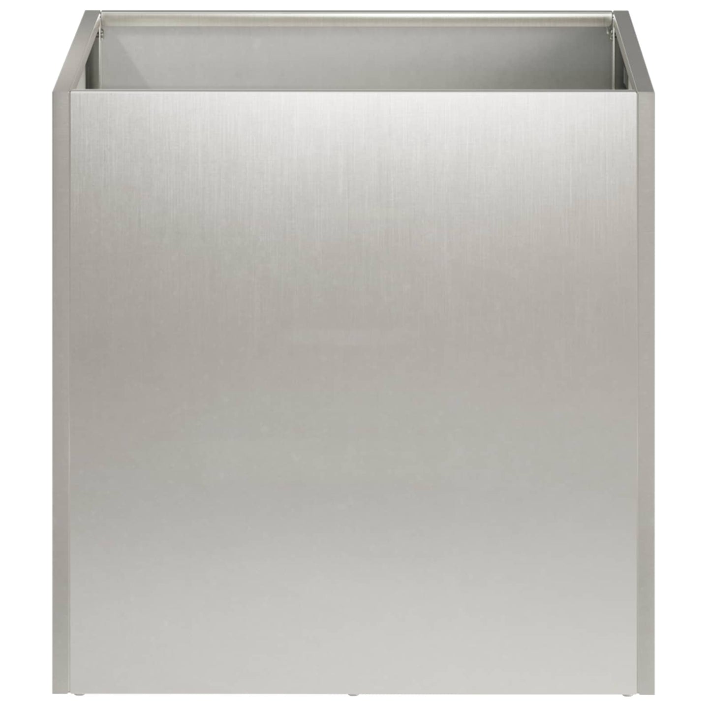 vidaXL Γλάστρα Κήπου 2 τμχ. Ασημί 35 x 35 x 35 cm Ανοξείδωτο Ατσάλι