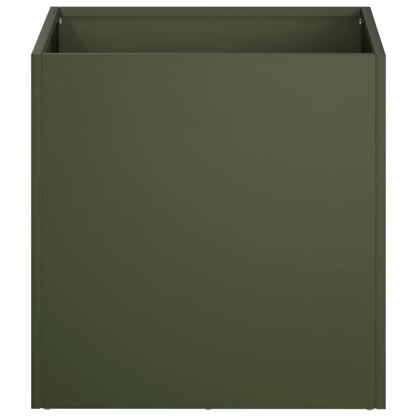 vidaXL Γλάστρα Κήπου 2 τμχ. Λαδί 45 x 45 x 45 cm Ψυχρής έλασης χάλυβας
