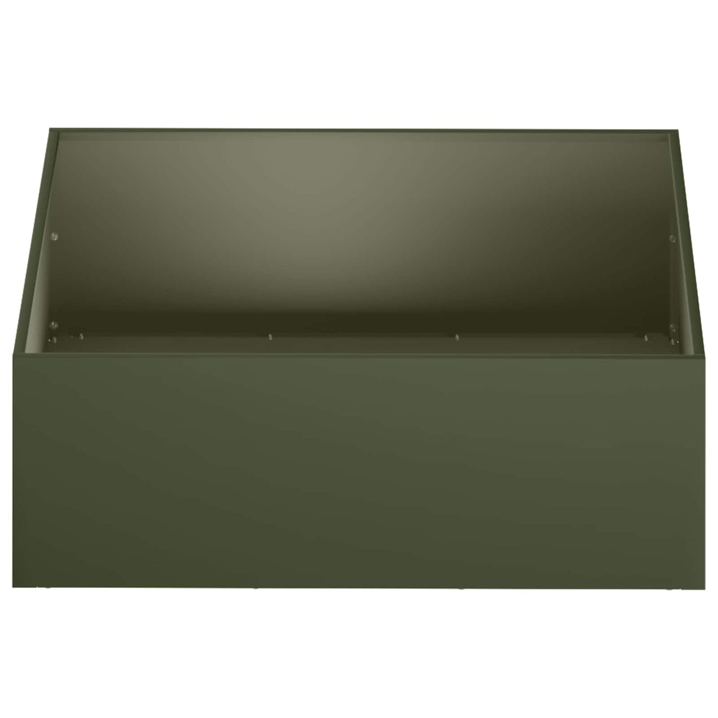 vidaXL Γλάστρα Κήπου 2 τμχ. Λαδί 40 x 40 x 20 cm Ψυχρής έλασης χάλυβας