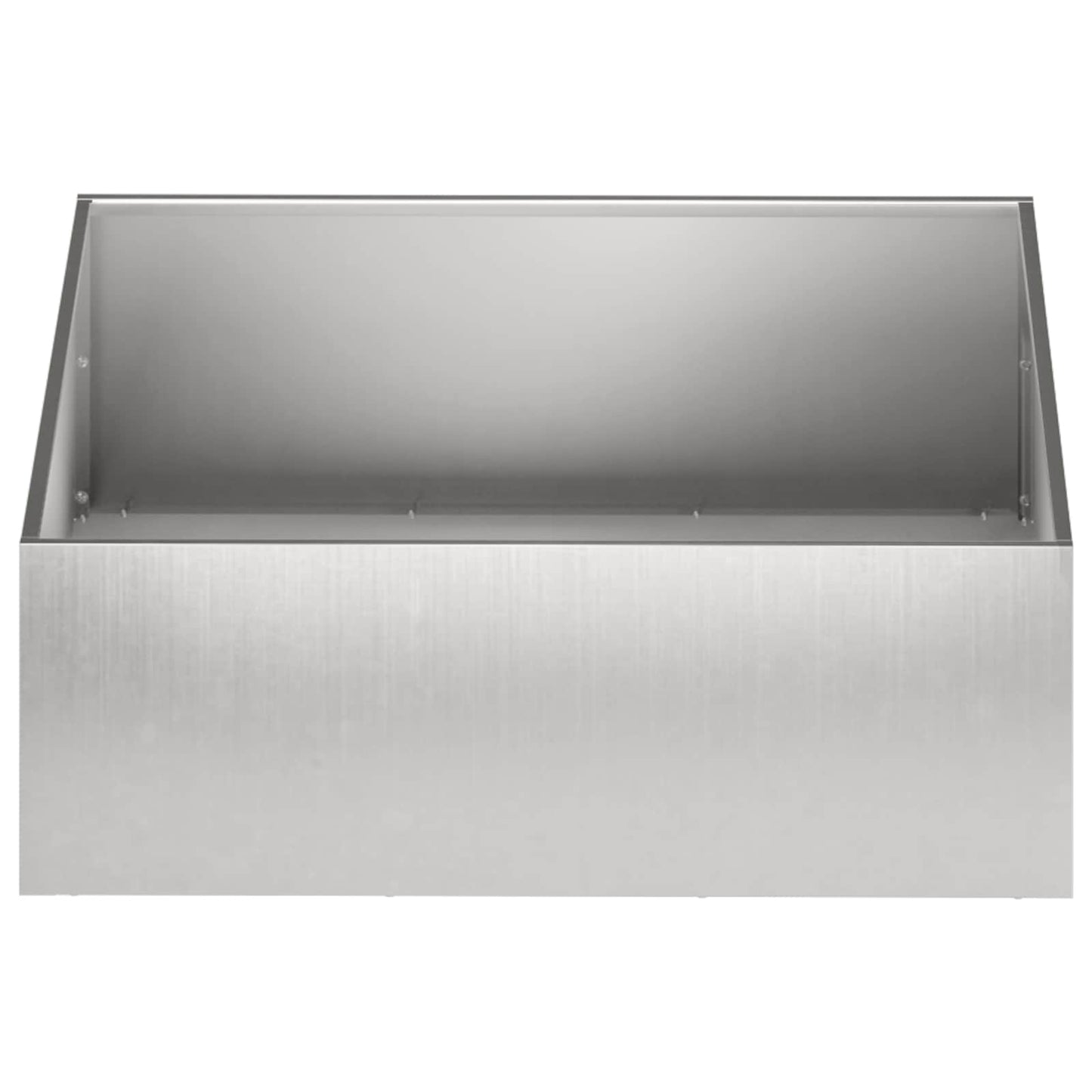 vidaXL Γλάστρα Κήπου 2 τμχ. Ασημί 40 x 40 x 20 cm Ανοξείδωτο Ατσάλι