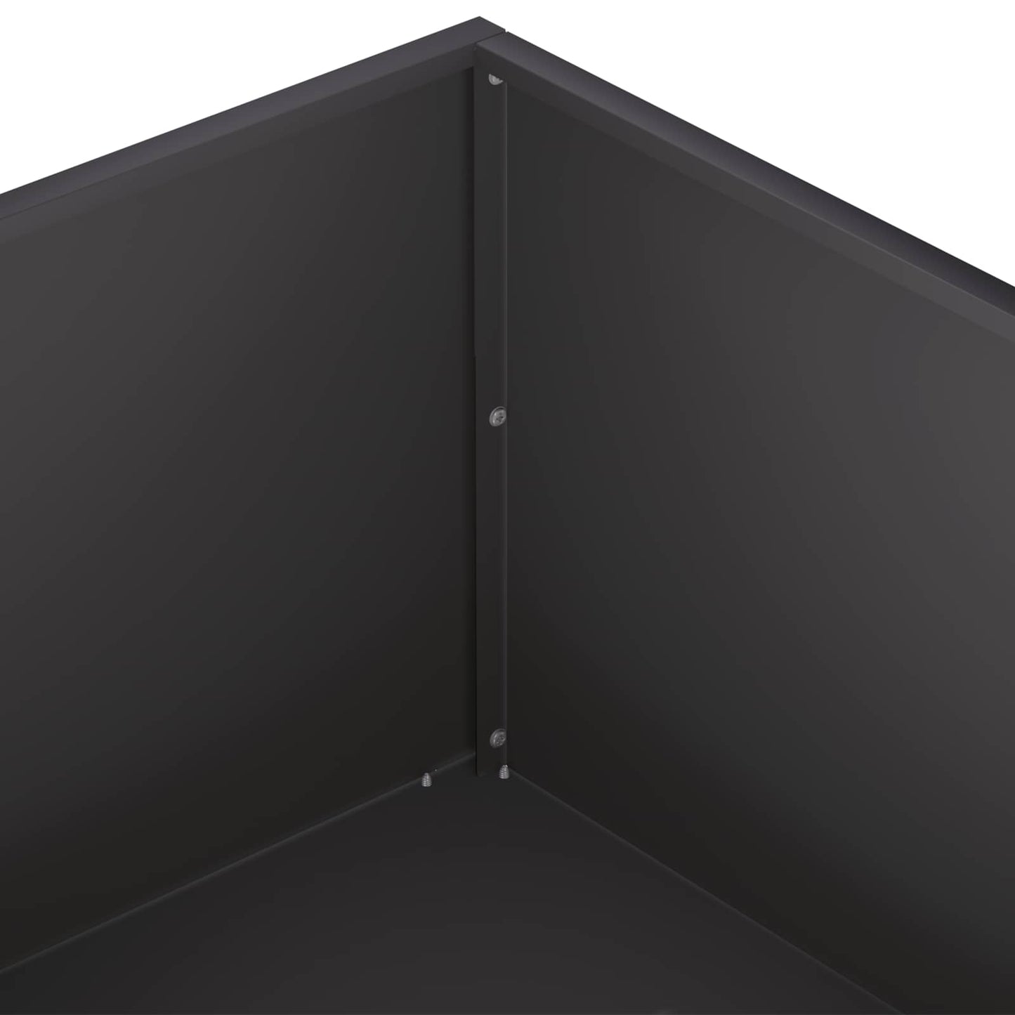 vidaXL Γλάστρα Κήπου 2 τμχ. Μαύρο 60 x 60 x 20 εκ