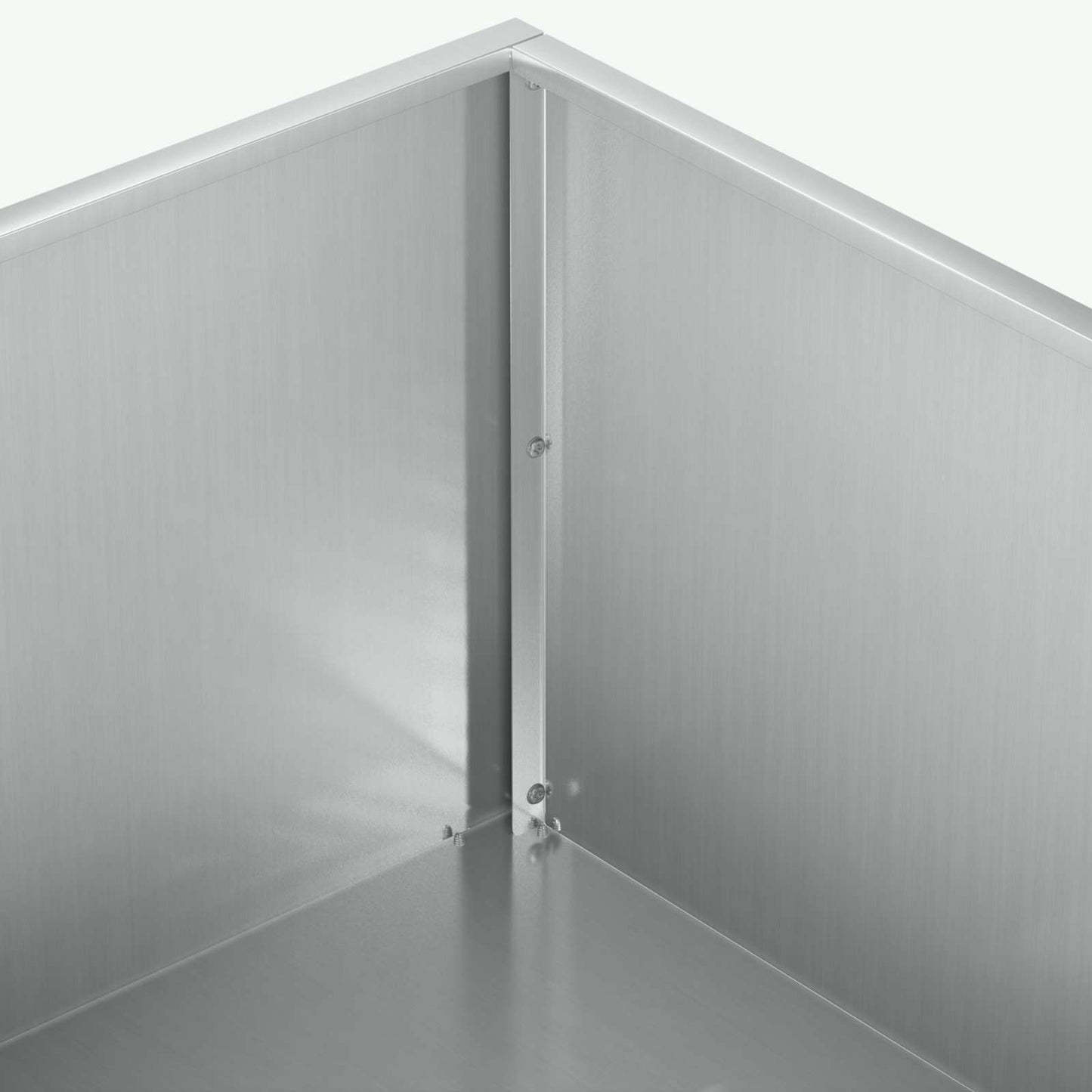 vidaXL Γλάστρα Κήπου 2 τμχ. Ασημί 60 x 60 x 20 εκ
