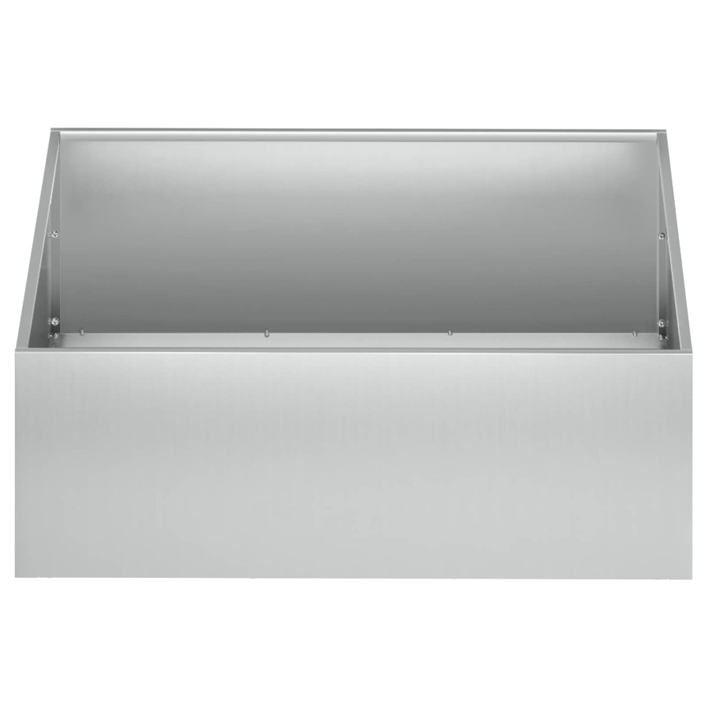 vidaXL Γλάστρα Κήπου 2 τμχ. Ασημί 60 x 60 x 20 εκ