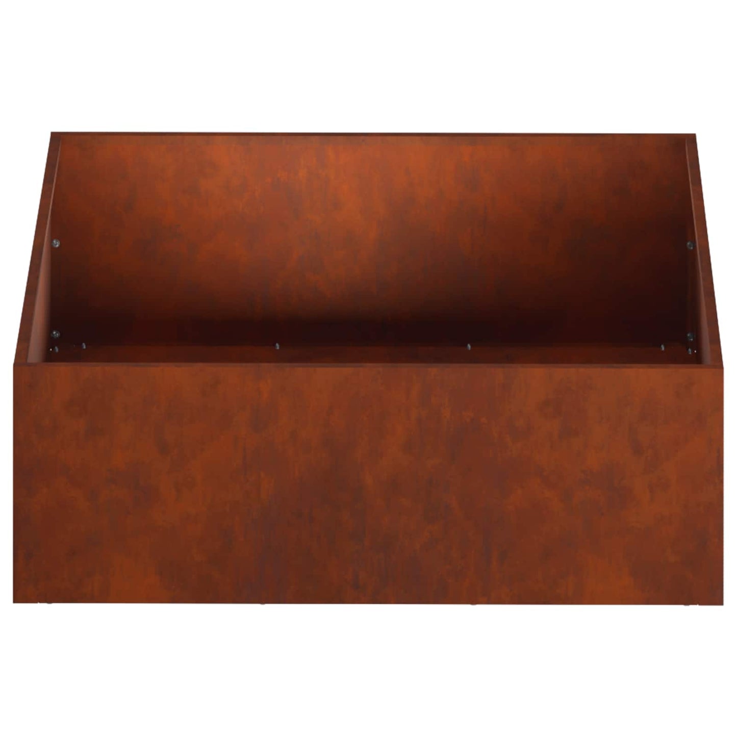 vidaXL Γλάστρα Κήπου 2 τμχ. Σκ rusty 60 x 60 x 20 εκ