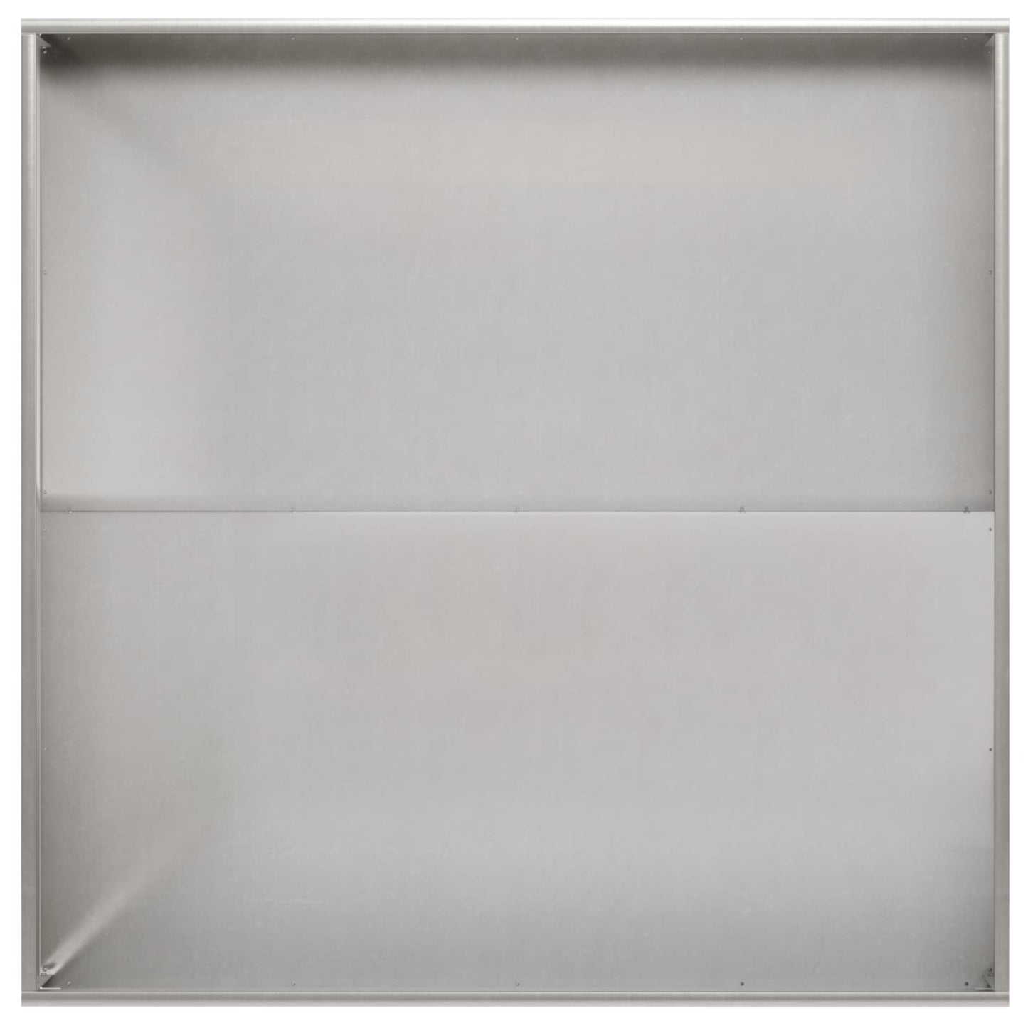 vidaXL Γλάστρα Κήπου 2 τμχ. Ασημί 80 x 80 x 20 cm Ανοξείδωτο Ατσάλι