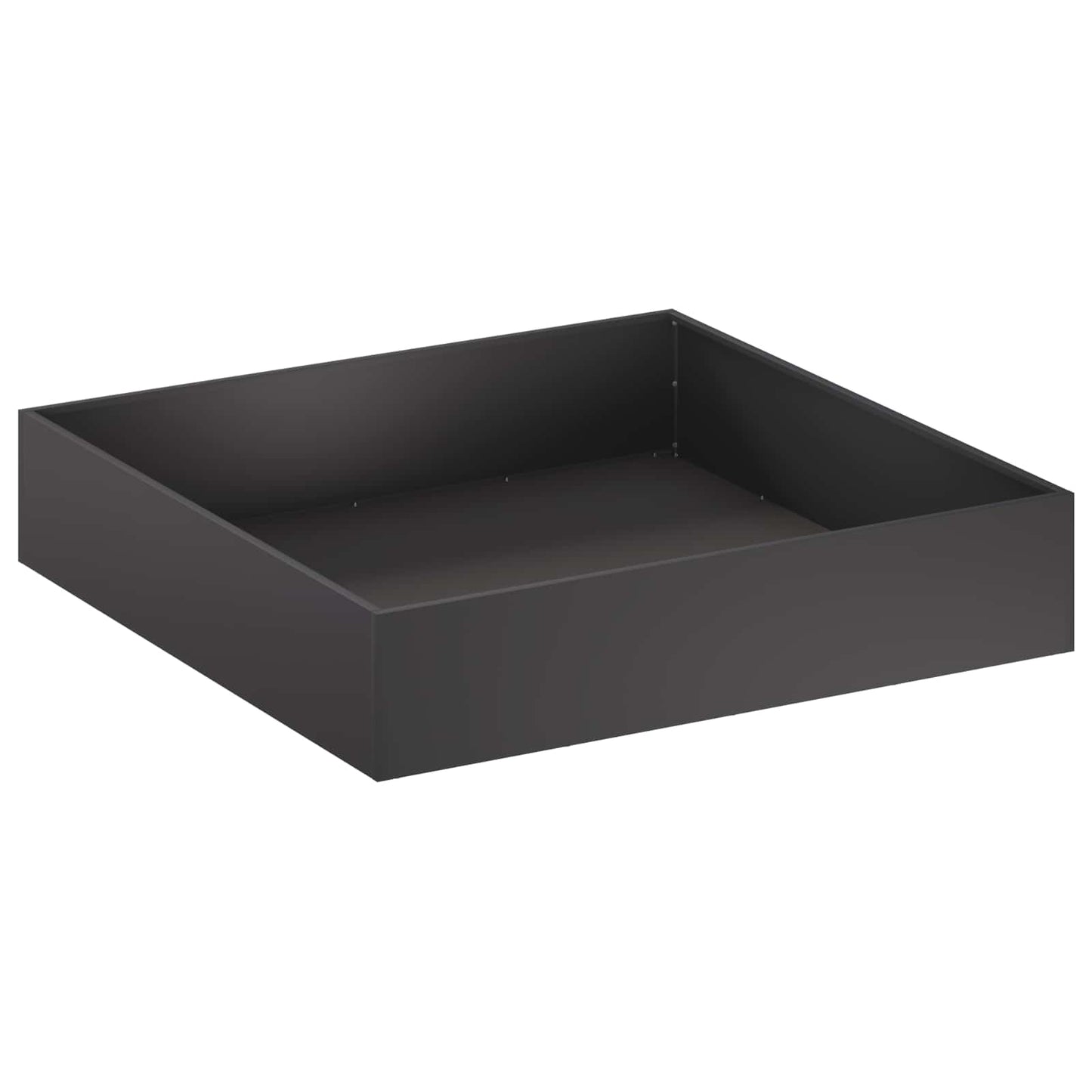 vidaXL Γλάστρα Κήπου 2 τμχ. Μαύρο 100 x 100 x 20 cm