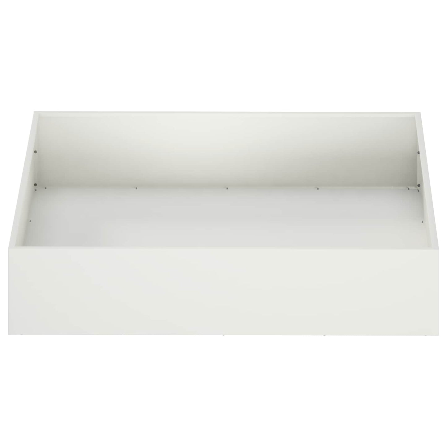 vidaXL Γλάστρα Κήπου Λευκό 100 x 100 x 20 cm Ψυχρής έλασης χάλυβας