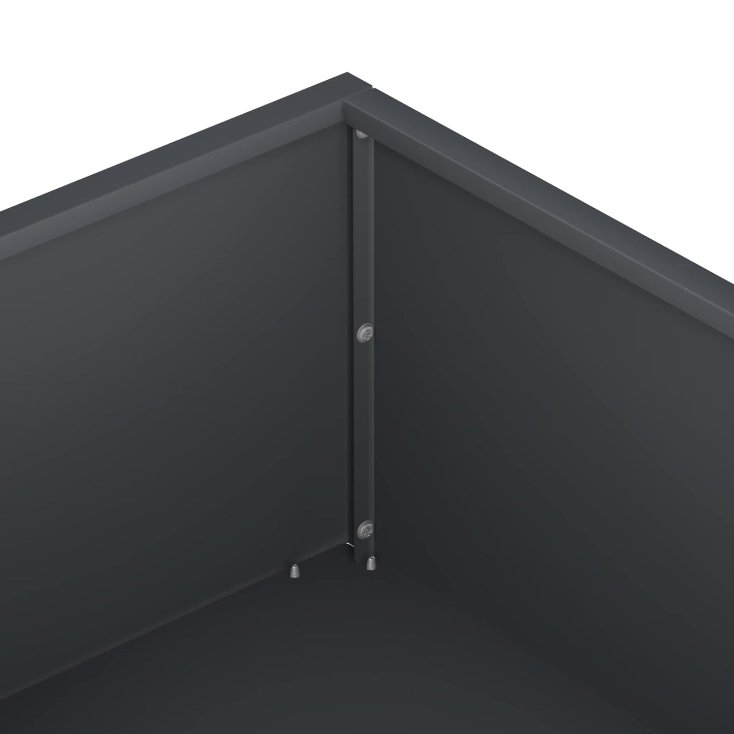 vidaXL Γλάστρα Κήπου Ανθρακί 100 x 100 x 20 cm Ψυχρής έλασης χάλυβας