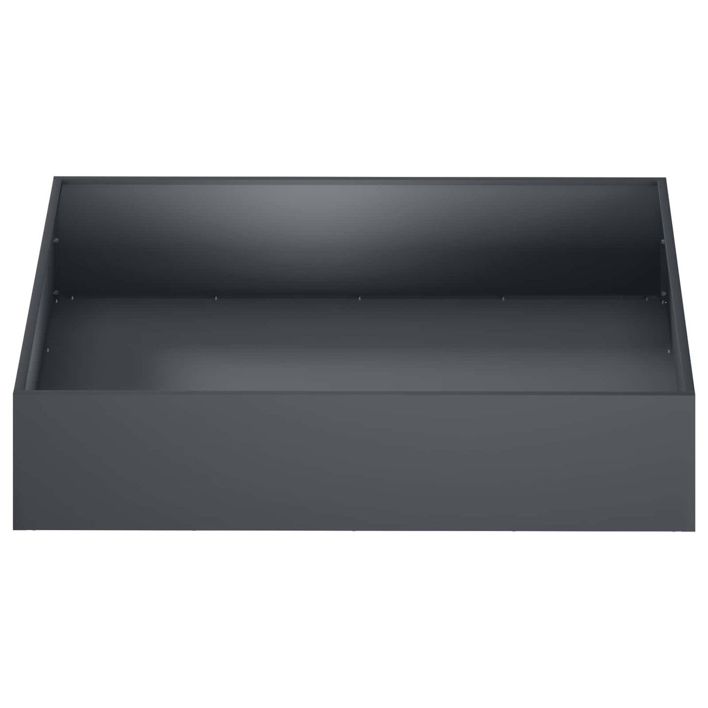 vidaXL Γλάστρα Κήπου 2 τμχ. Ανθρακί 100 x 100 x 20 cm