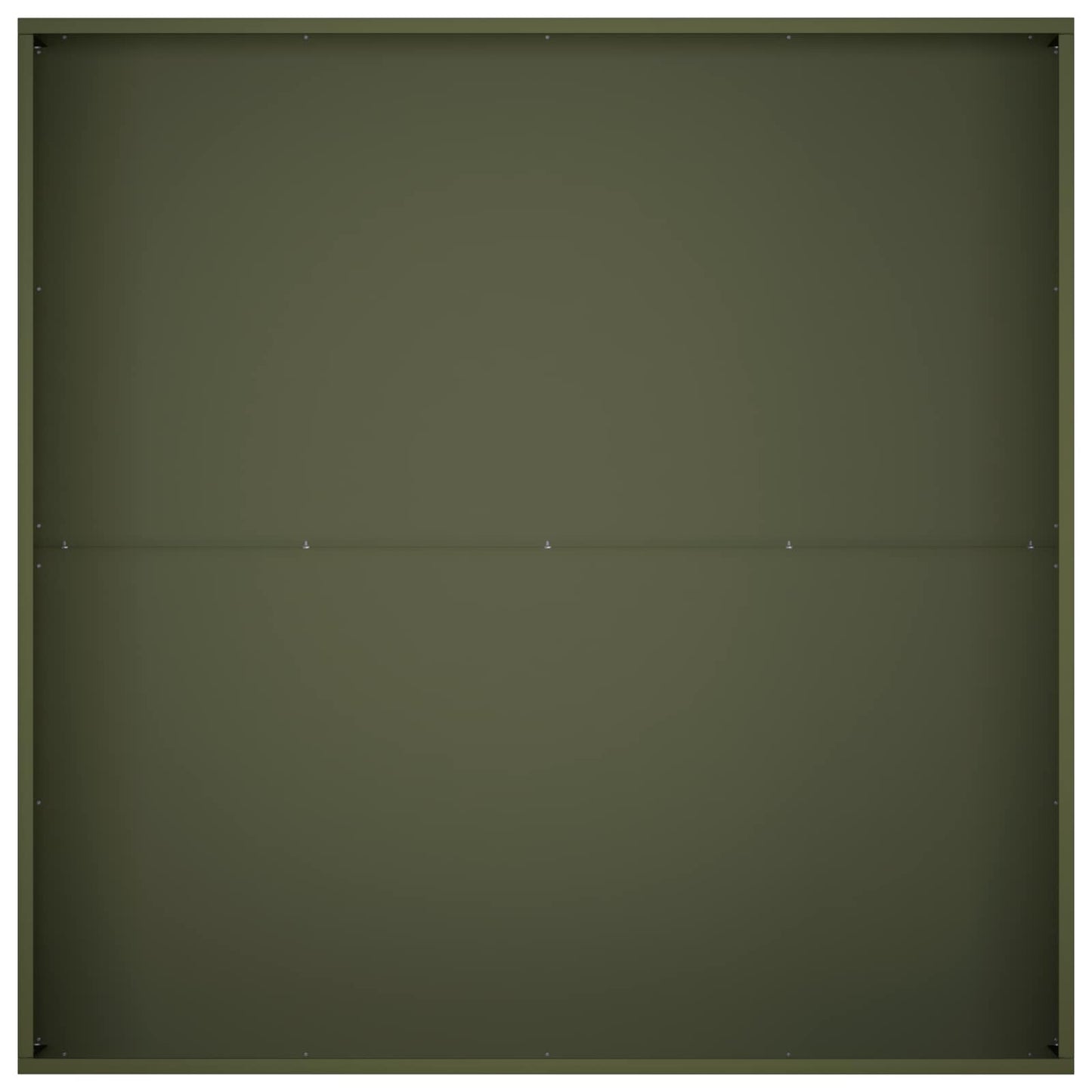 vidaXL Γλάστρα Κήπου Λαδί 100 x 100 x 20 cm Ψυχρής έλασης χάλυβας